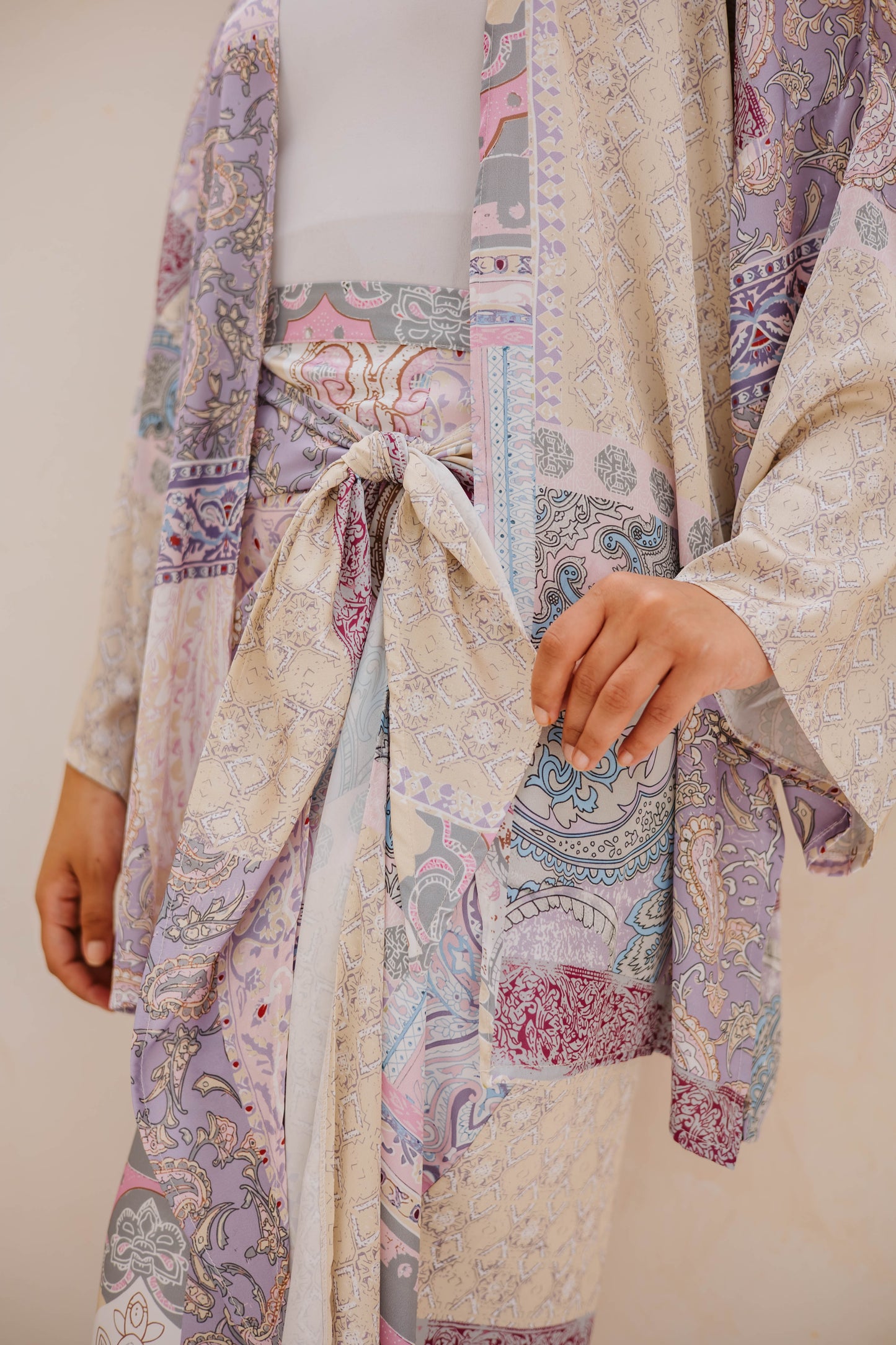Patchwork wrap me set