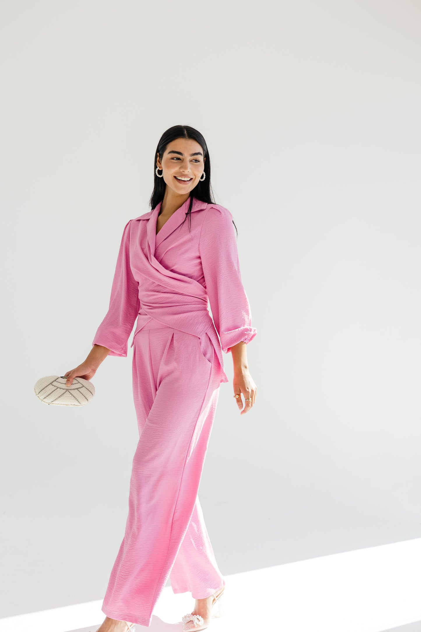 Dazzle shimmer set in pink