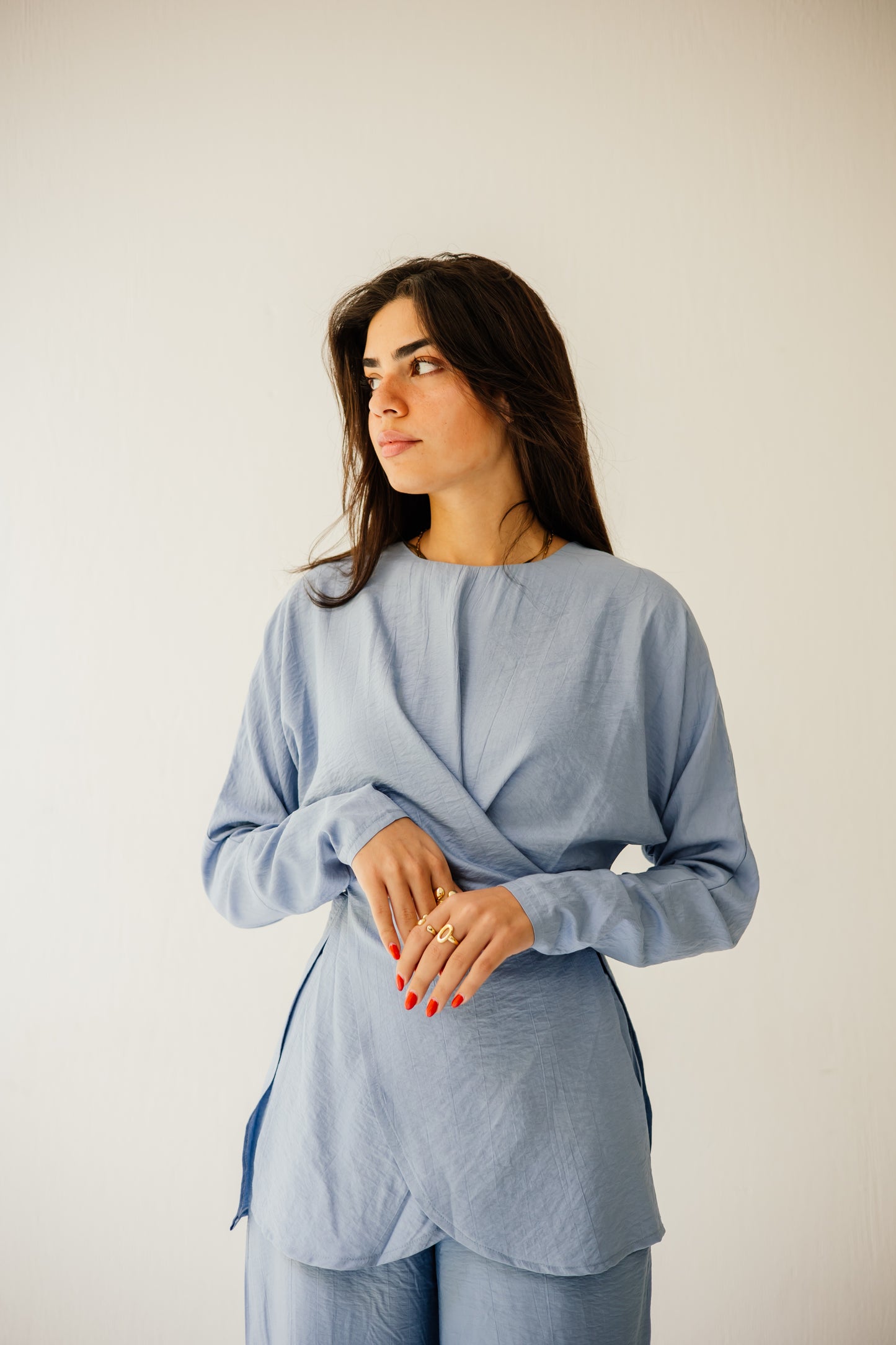 Wrap haven in blue