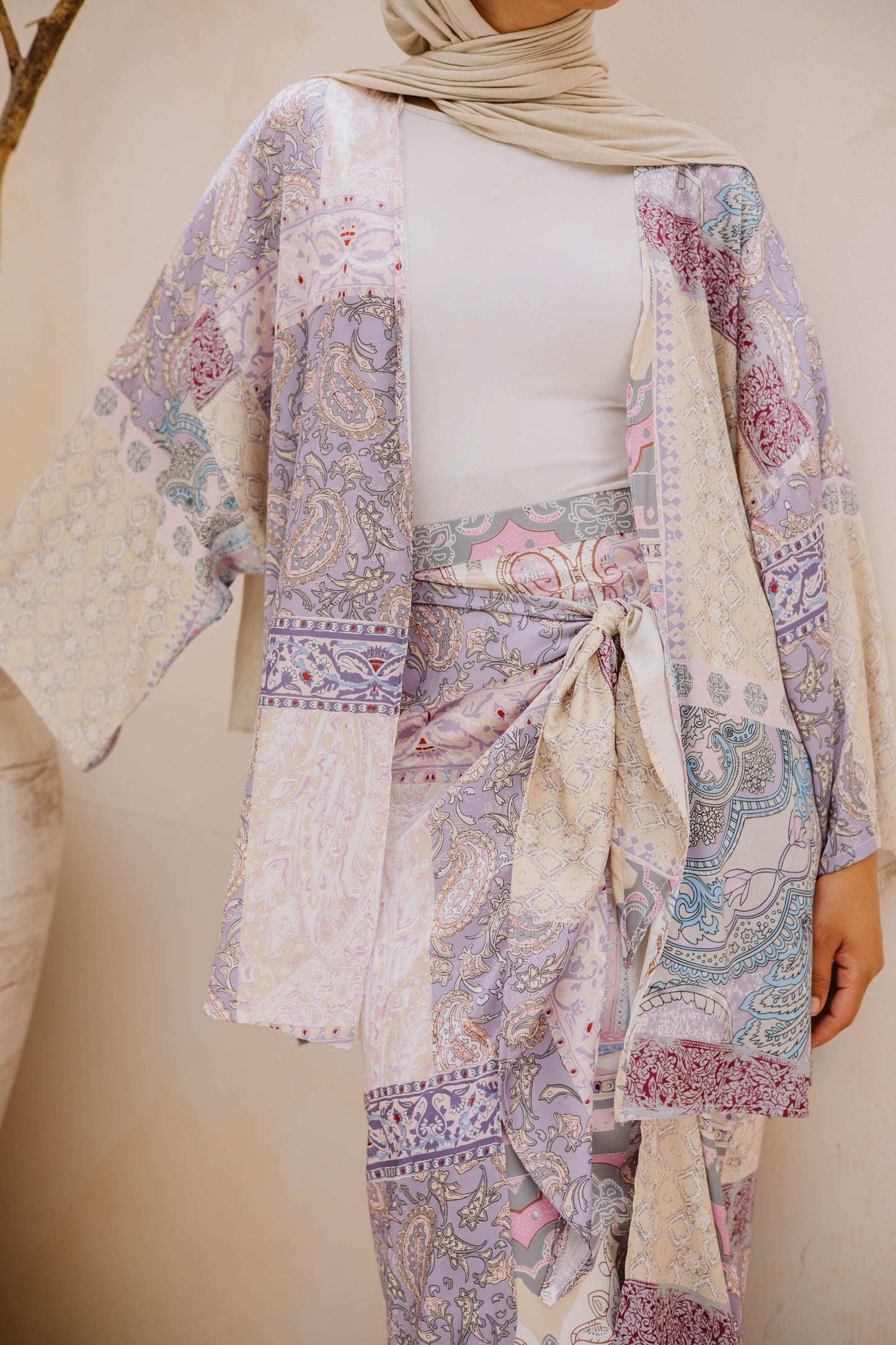 Patchwork wrap me set