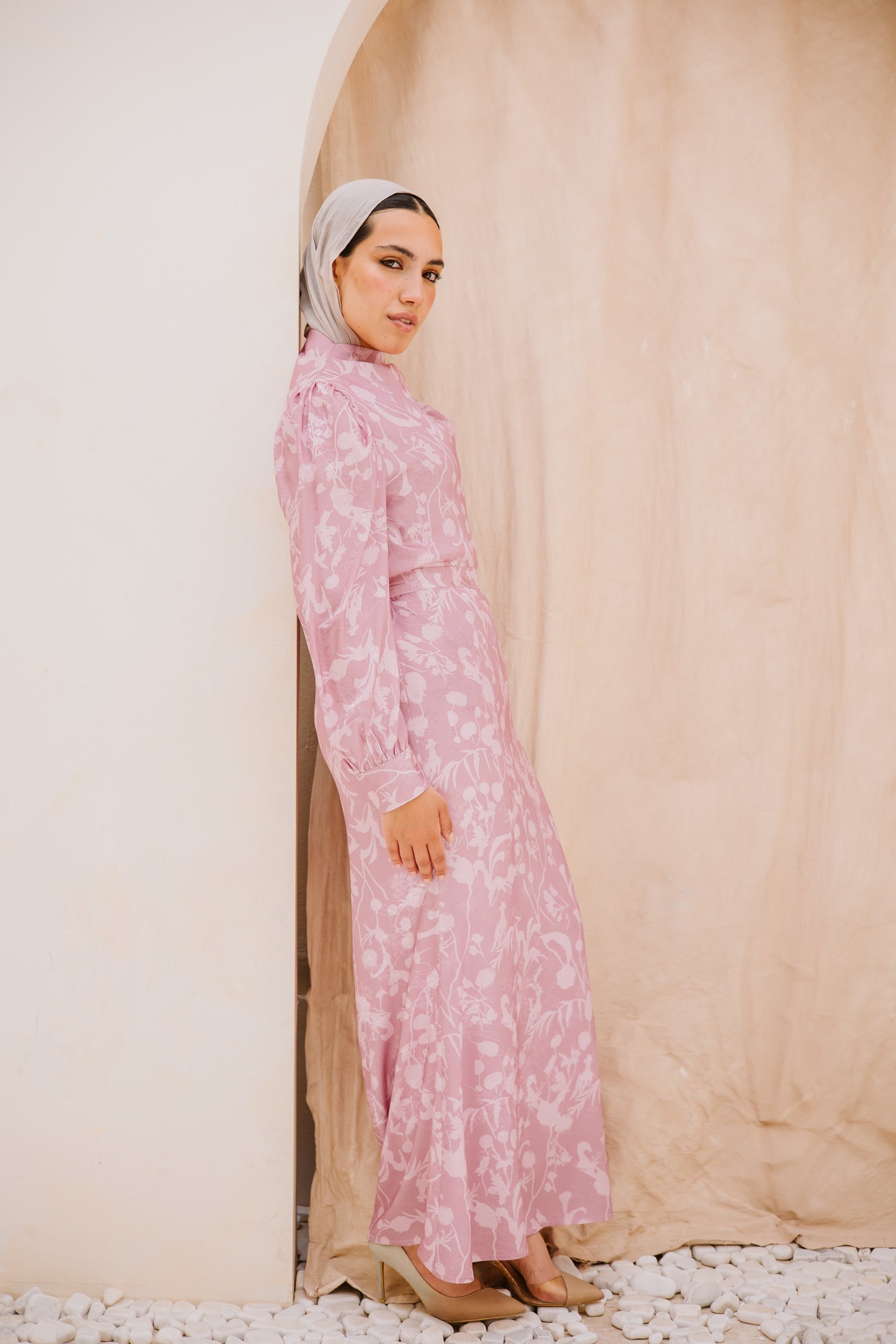 Princess glam set in blush