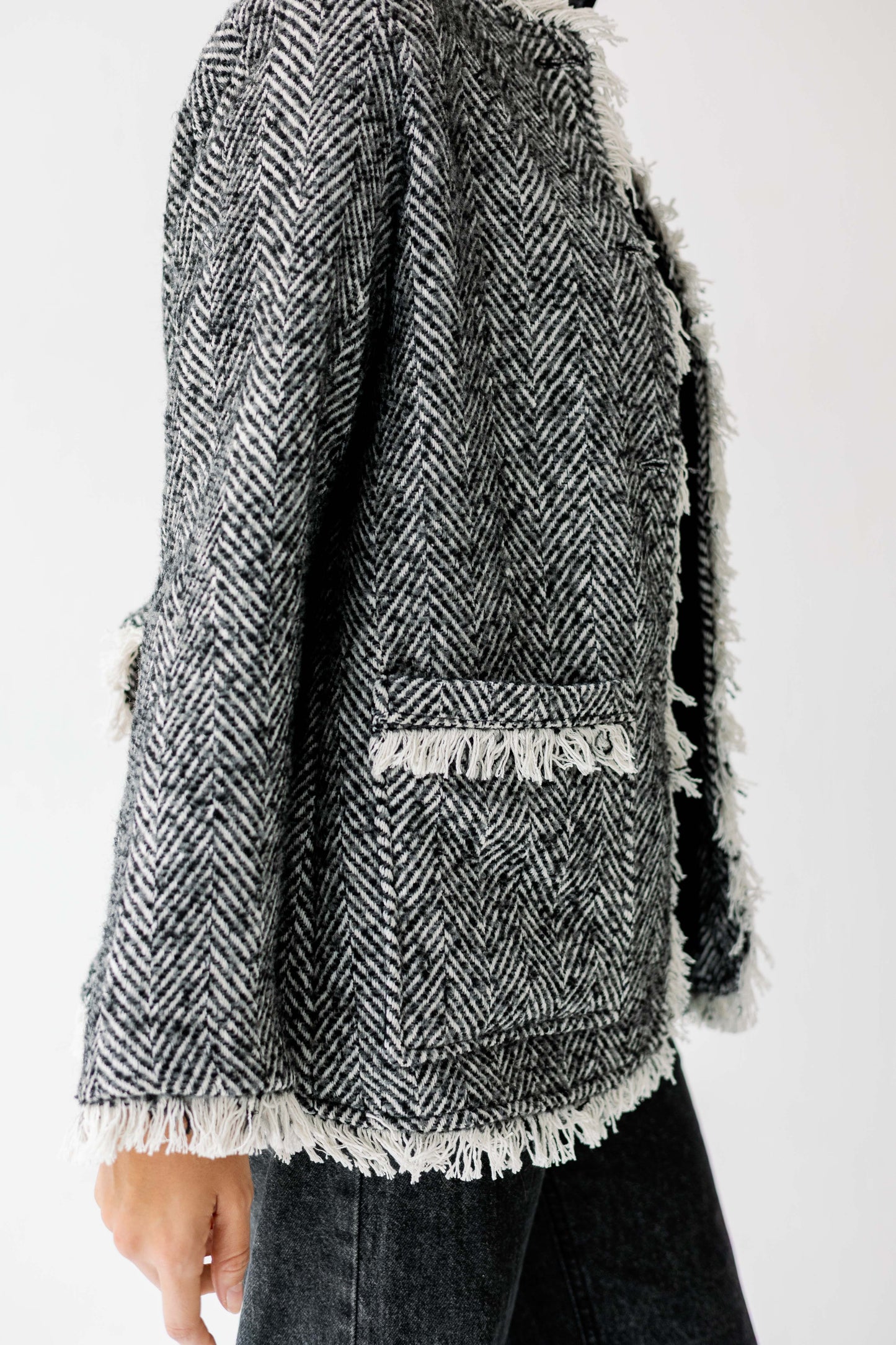 The Herringbone Fringe Jacket