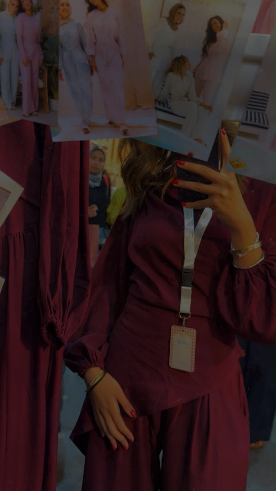 The Harmony set in Burgundy