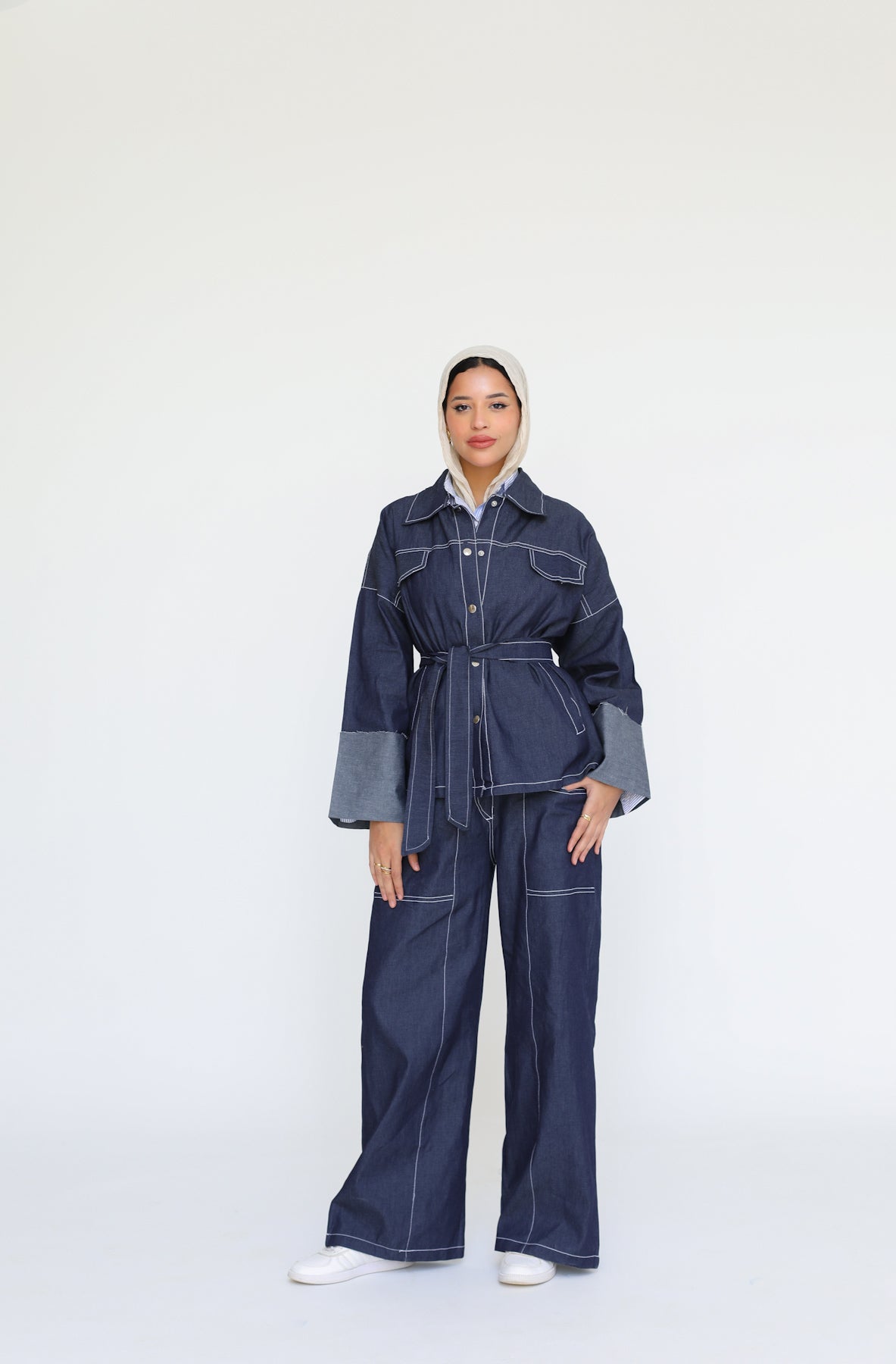 The Indigo Tailored Set