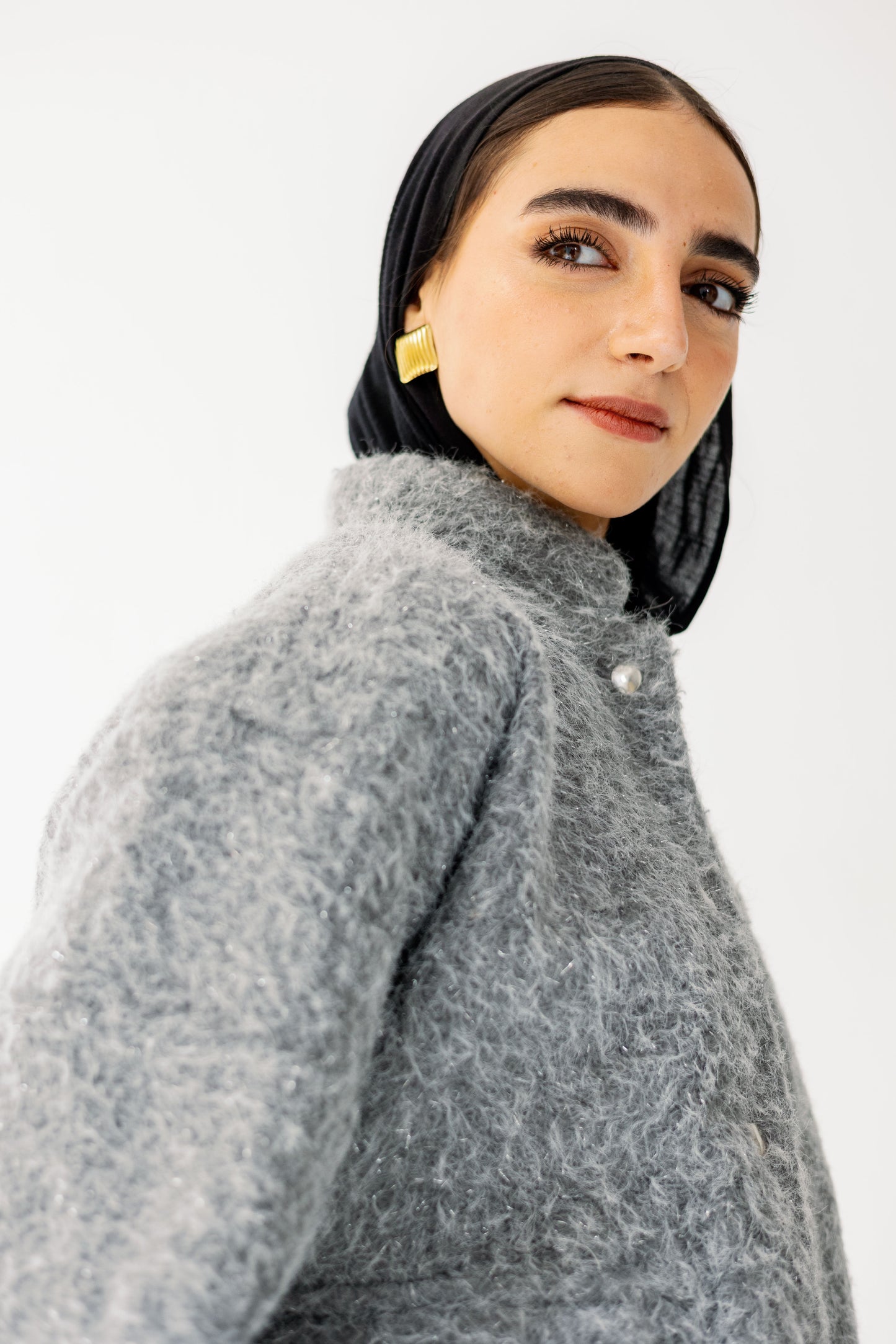 The Luxe Teddy Bouclé in Grey