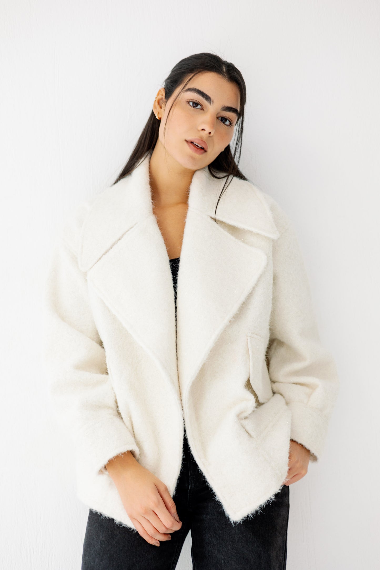 Everyday Elegance Coat in offwhite