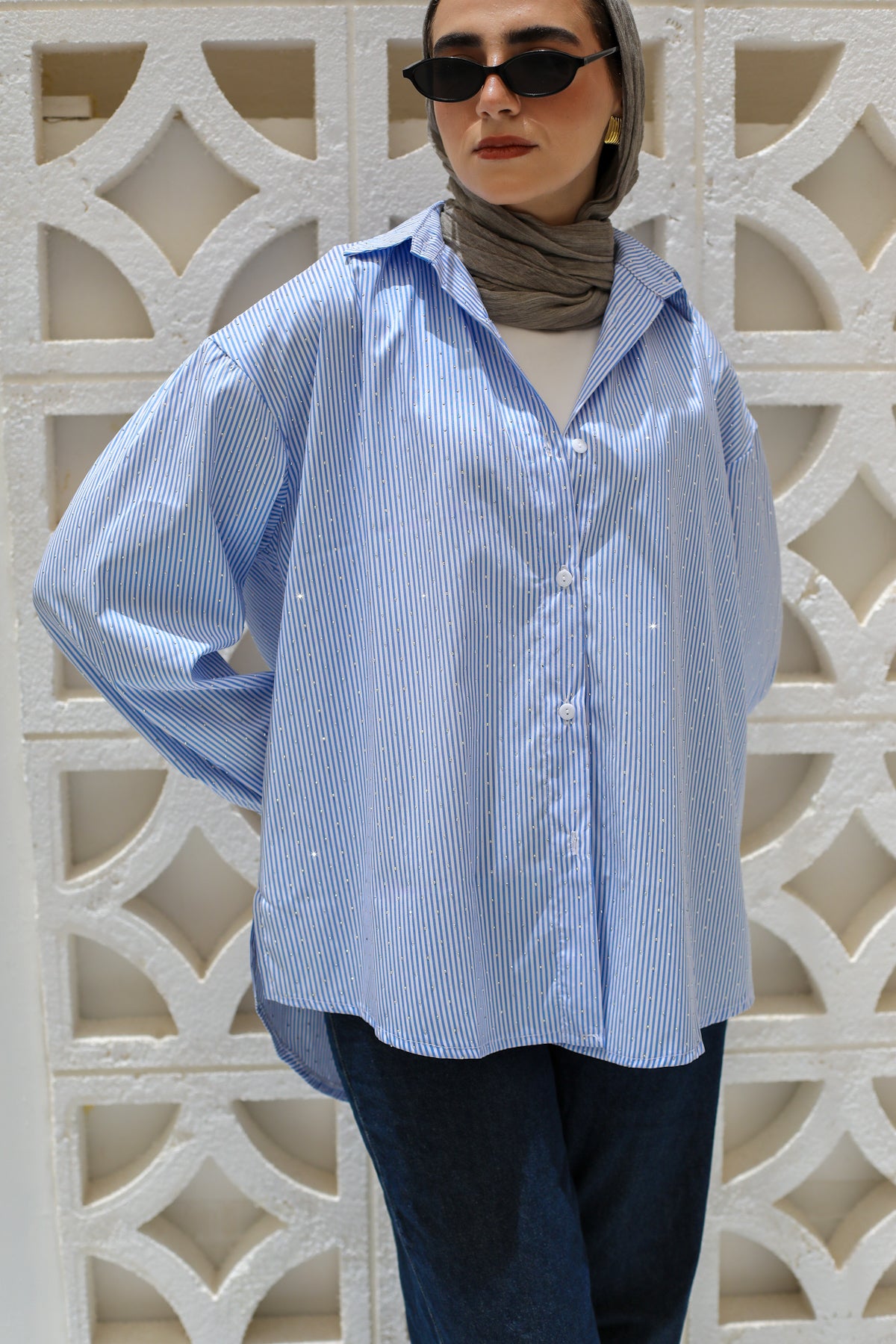 Stardust Stripe Shirt In Blue