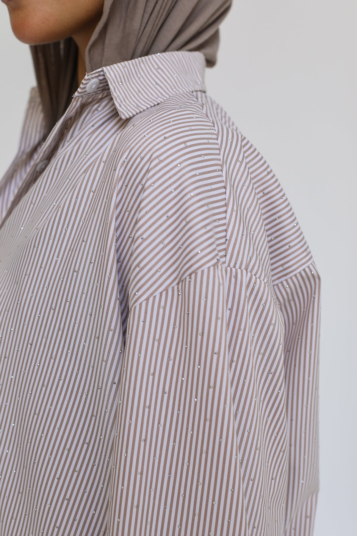 Stardust stripe shirt in beige