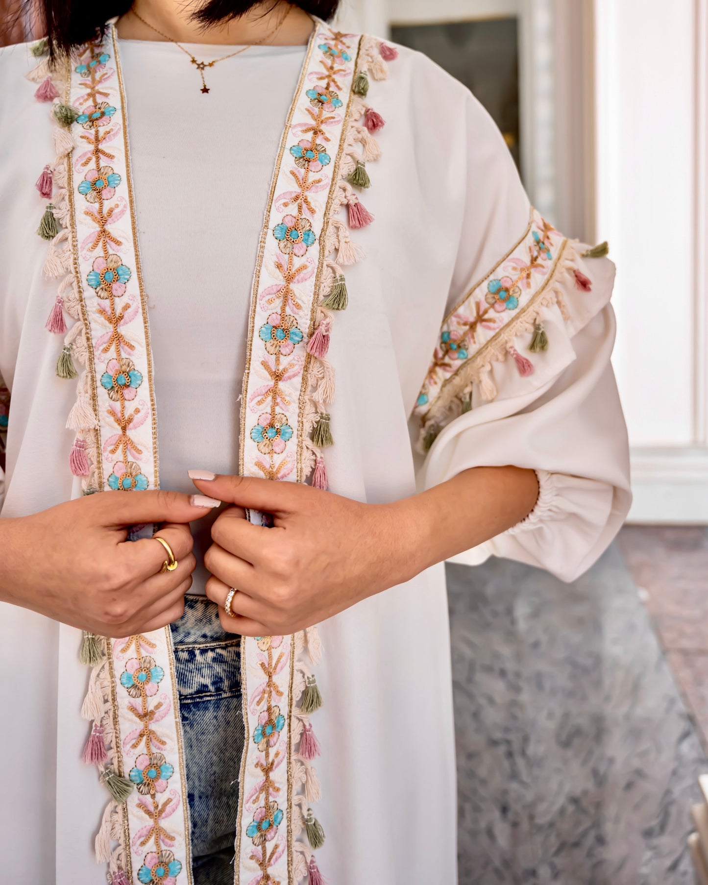 Rose petals kaftan