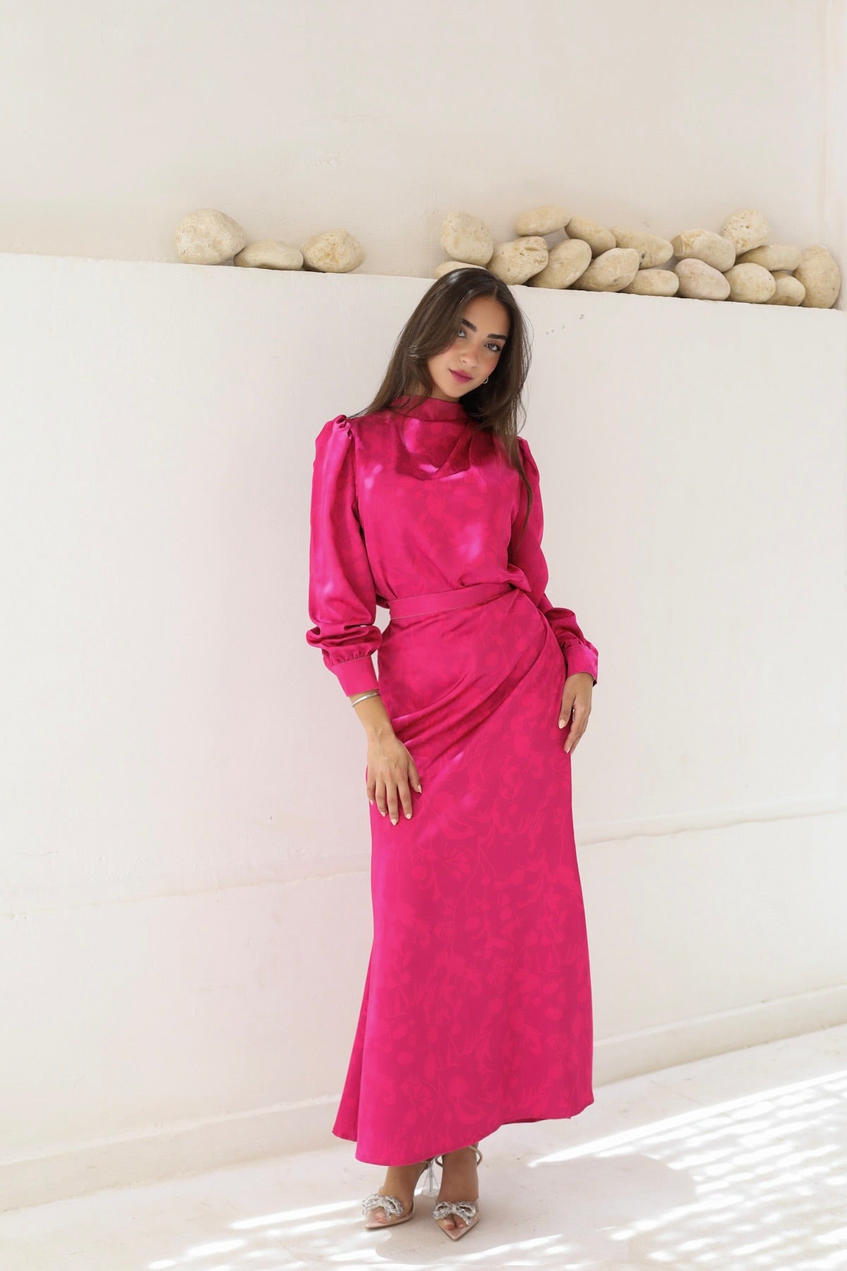Princess glam set in Barbie pink