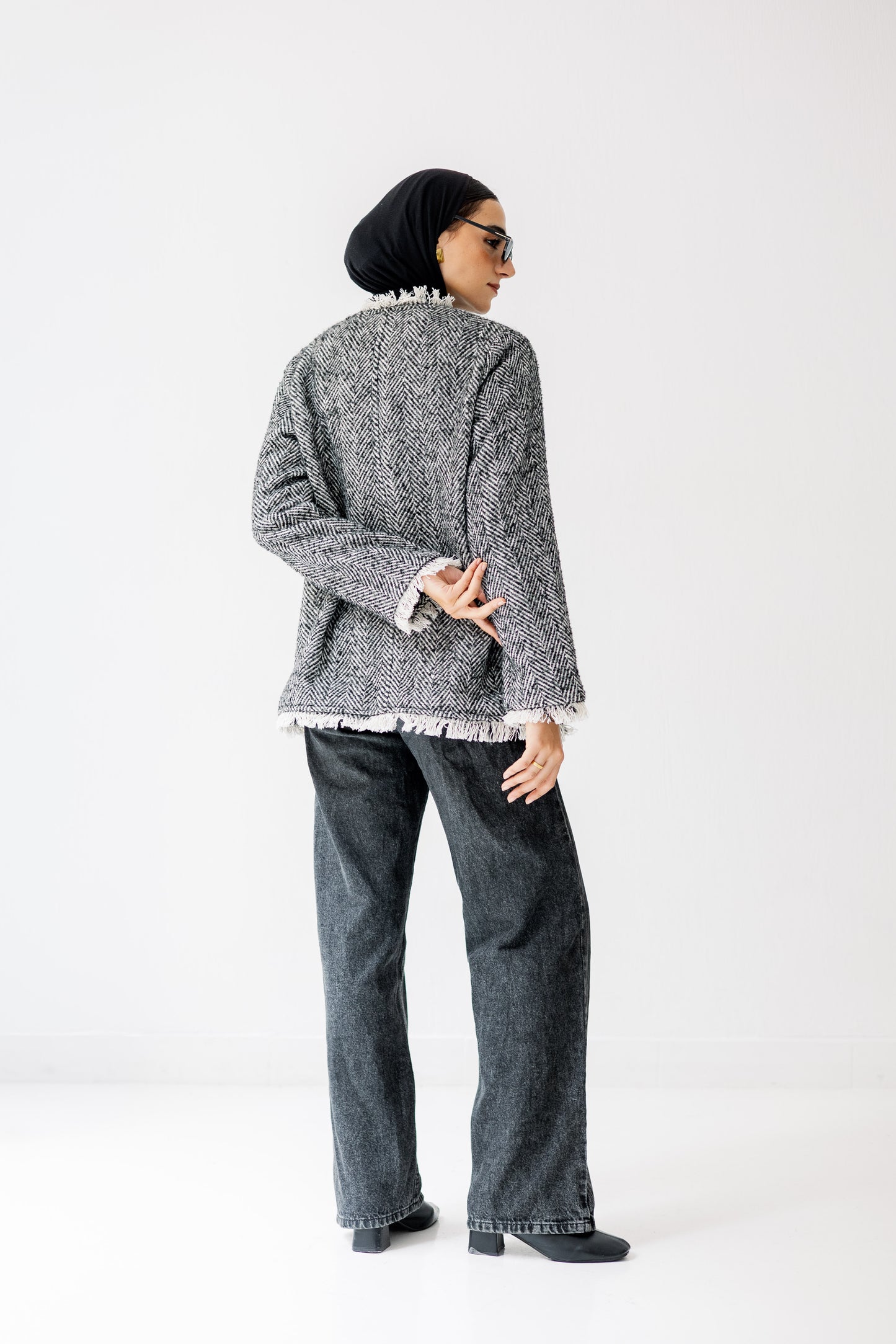 The Herringbone Fringe Jacket