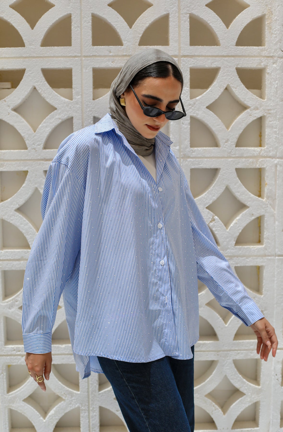 Stardust Stripe Shirt In Blue