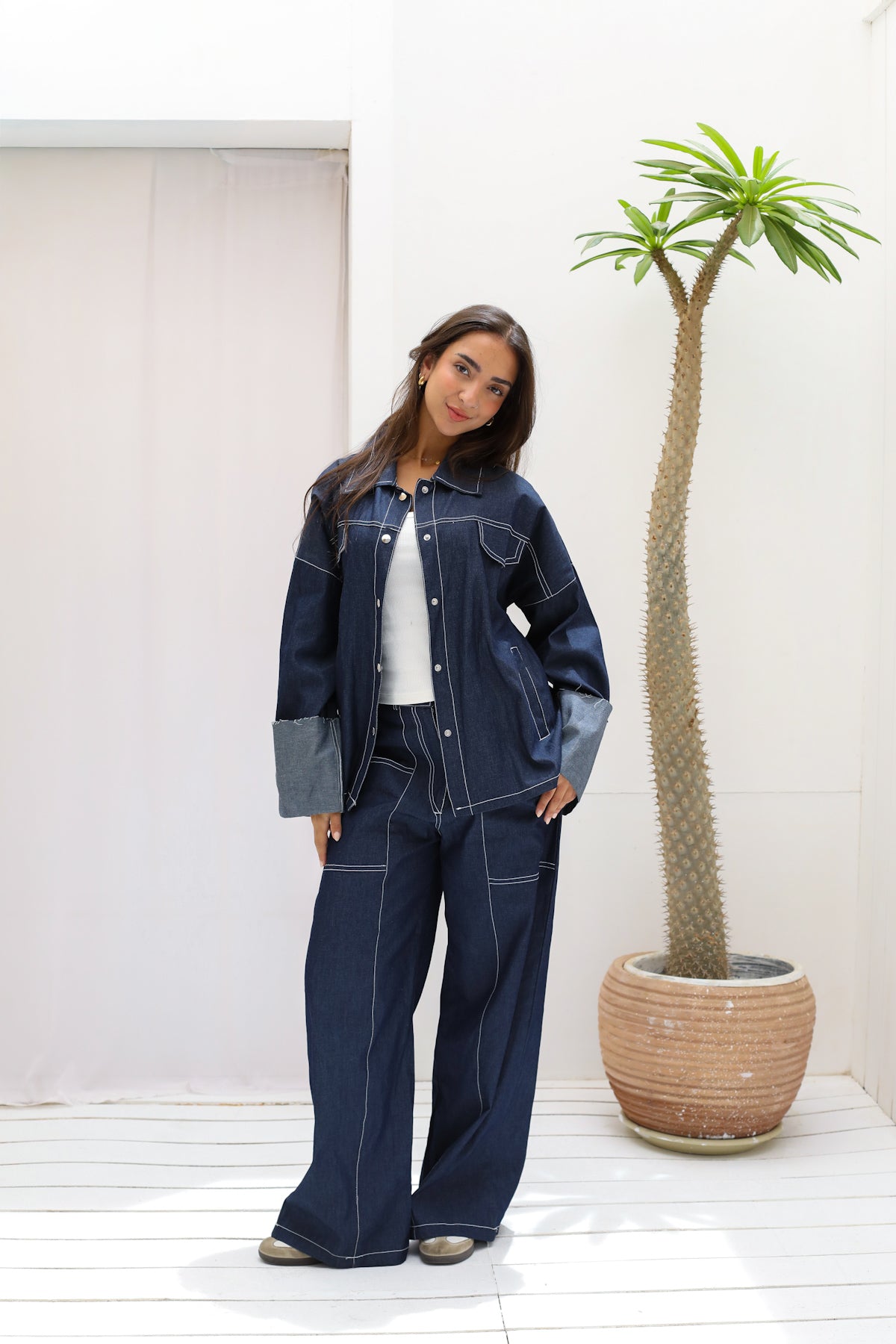 The Indigo Tailored Set