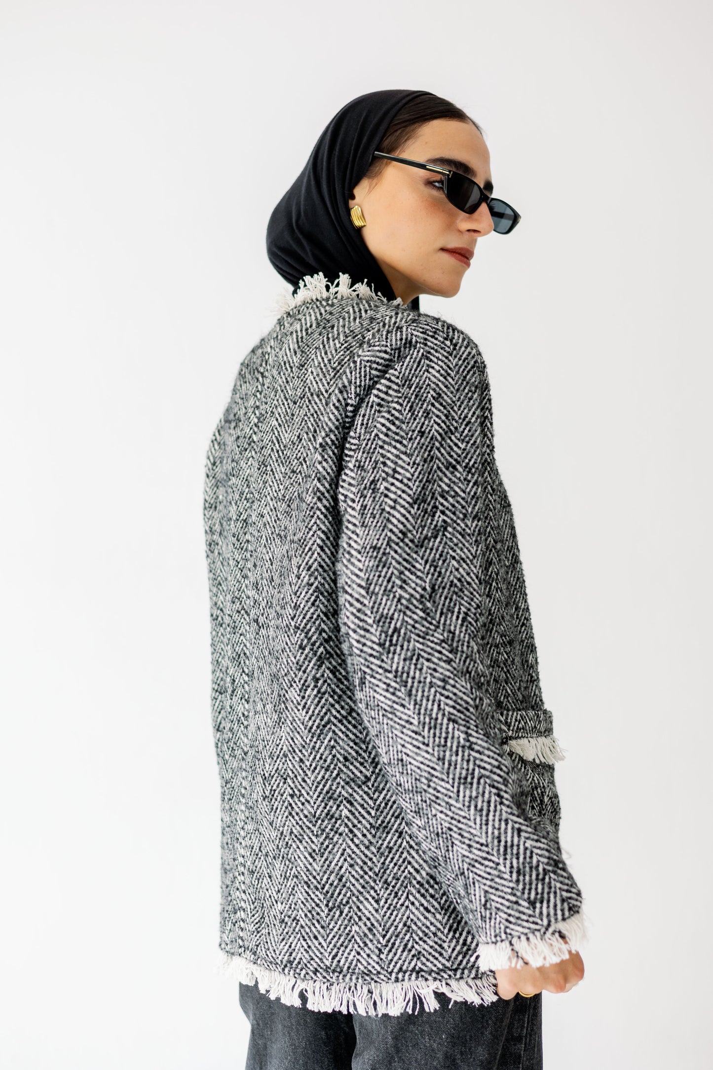 The Herringbone Fringe Jacket