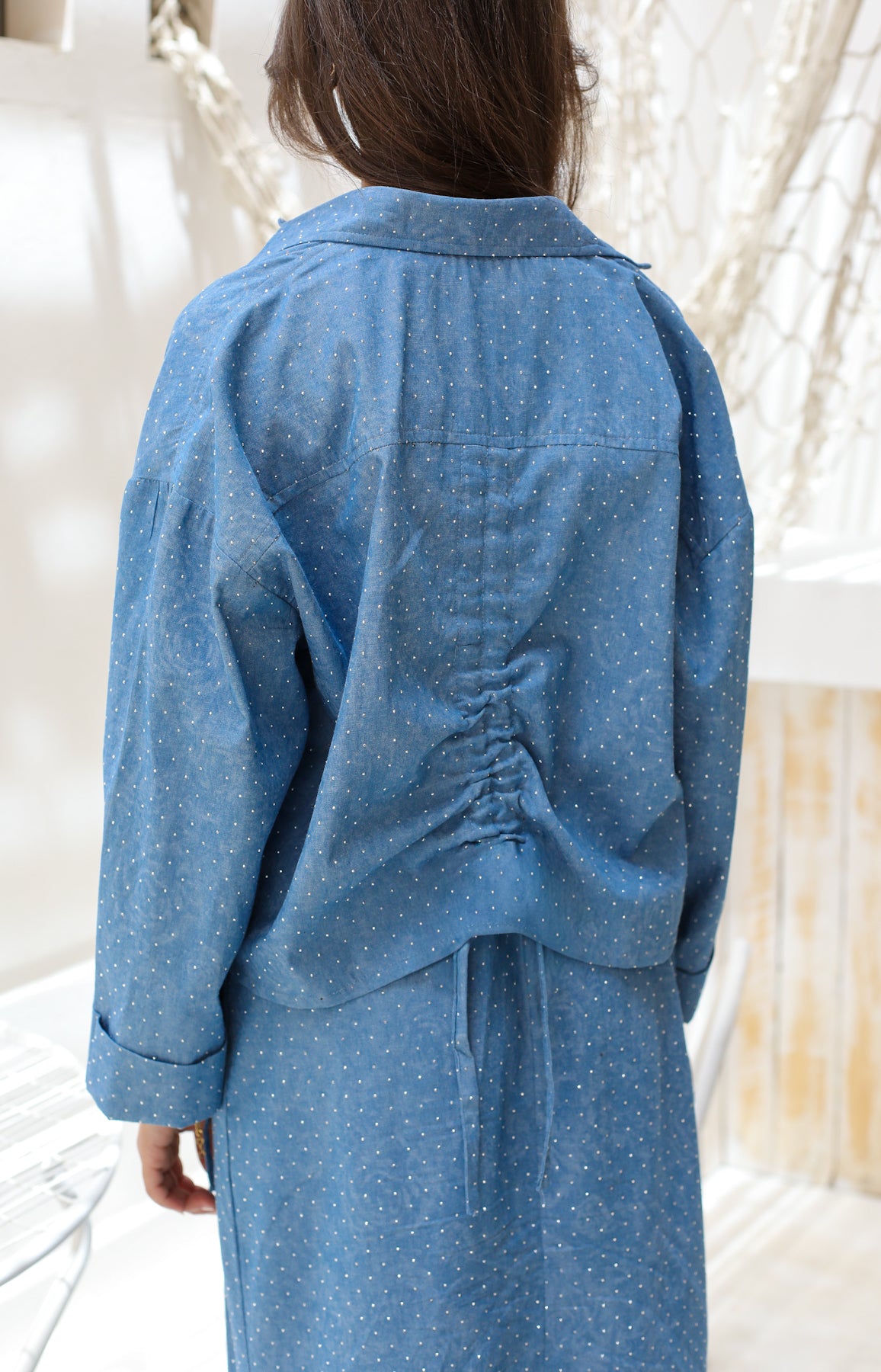 Denim glow shirt in light blue