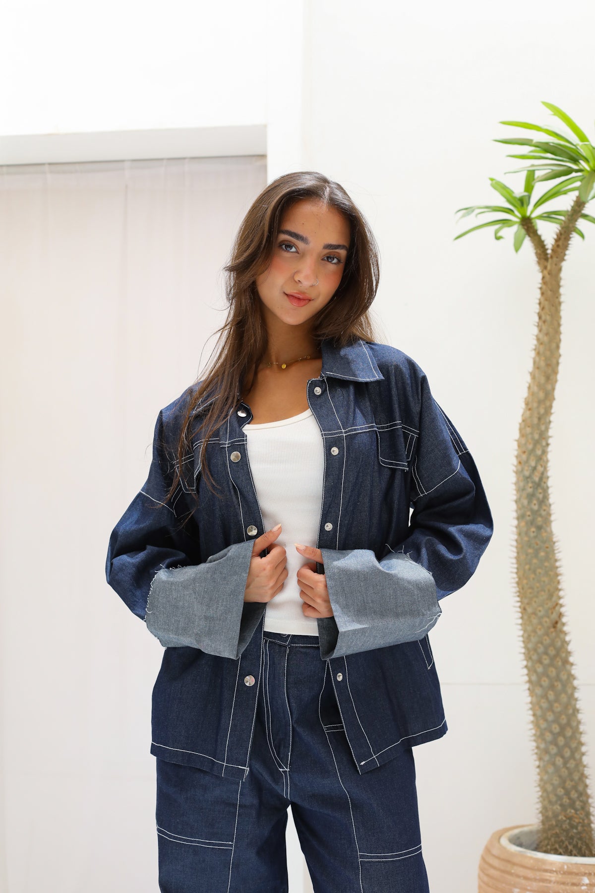 The Indigo Tailored Set