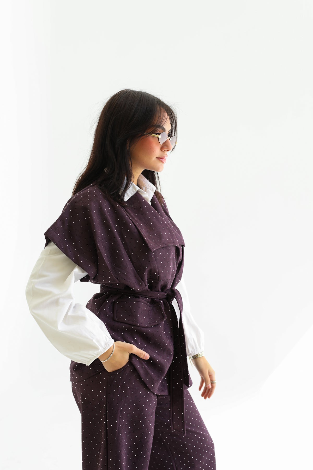 Galaxy set in violet