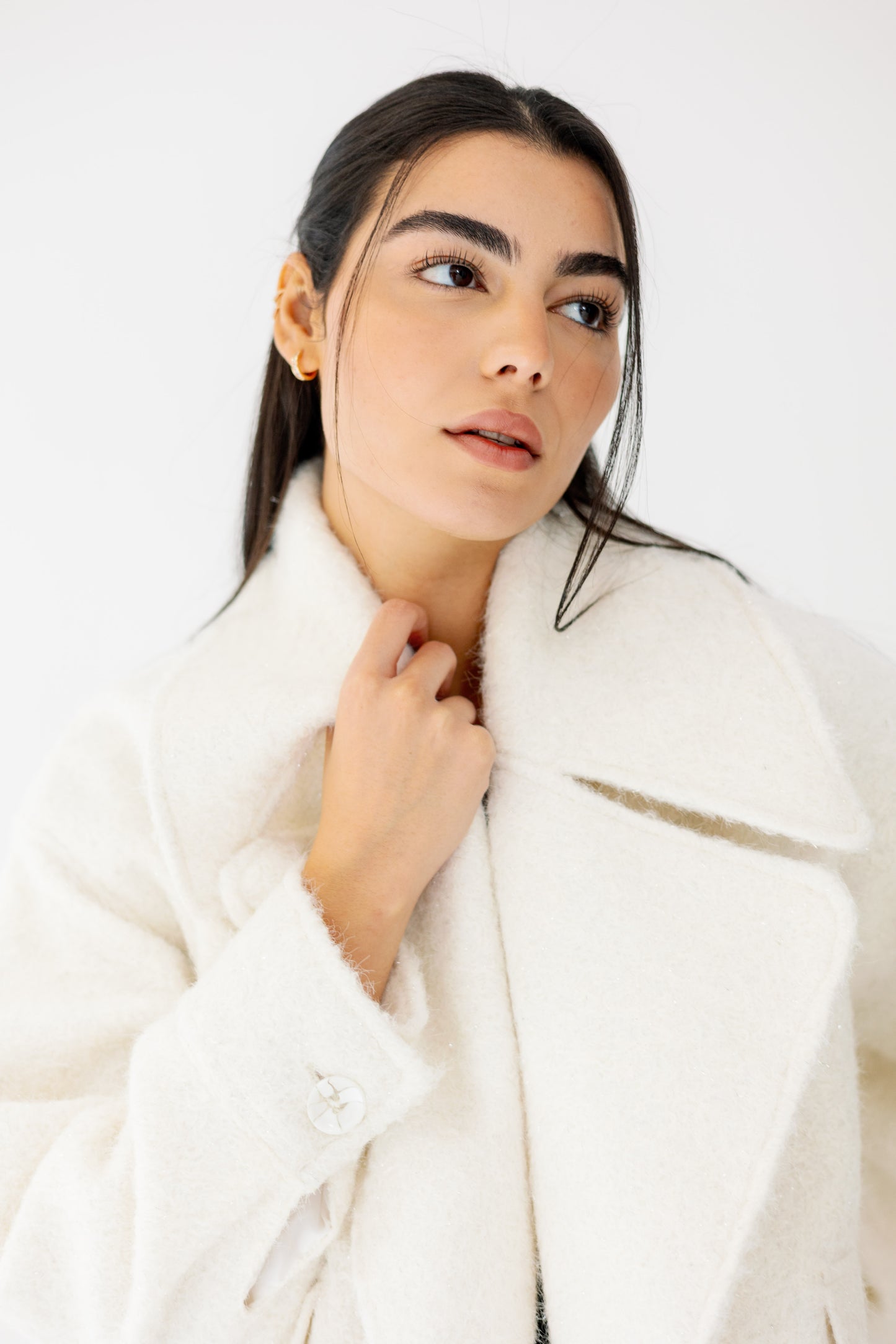 Everyday Elegance Coat in offwhite