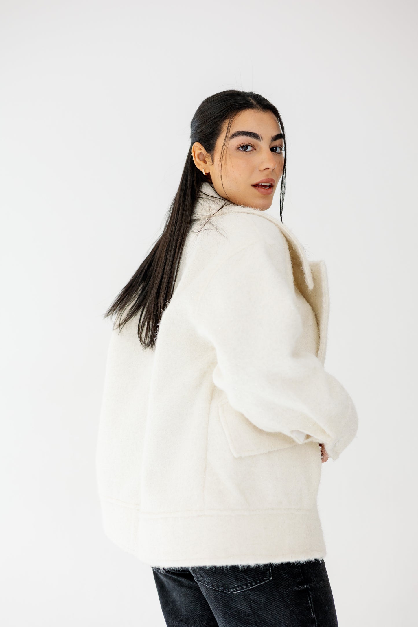 Everyday Elegance Coat in offwhite
