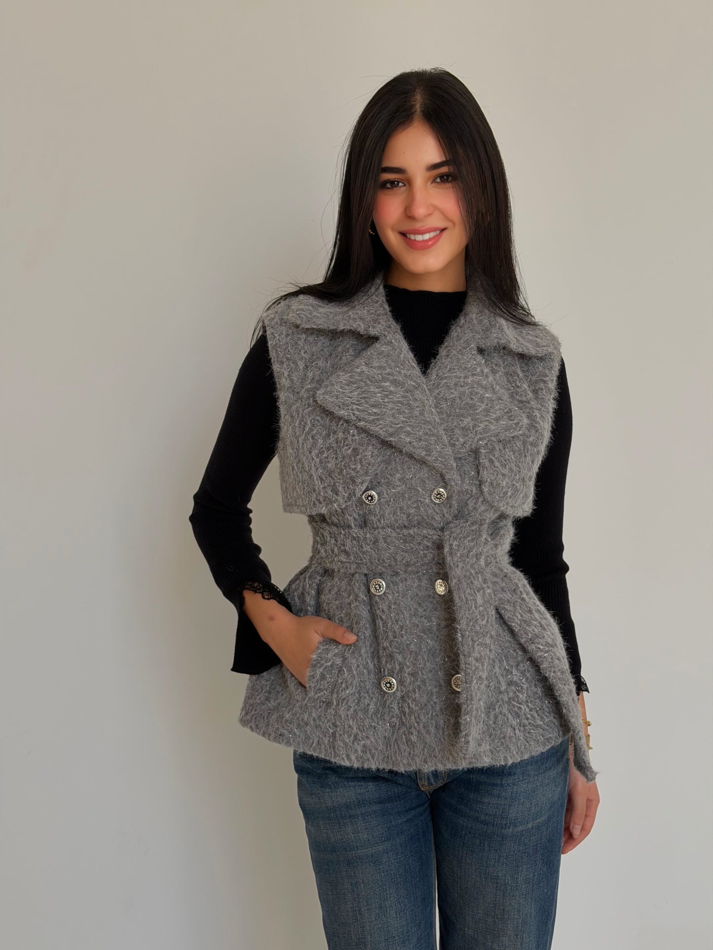 Winter statement in grey