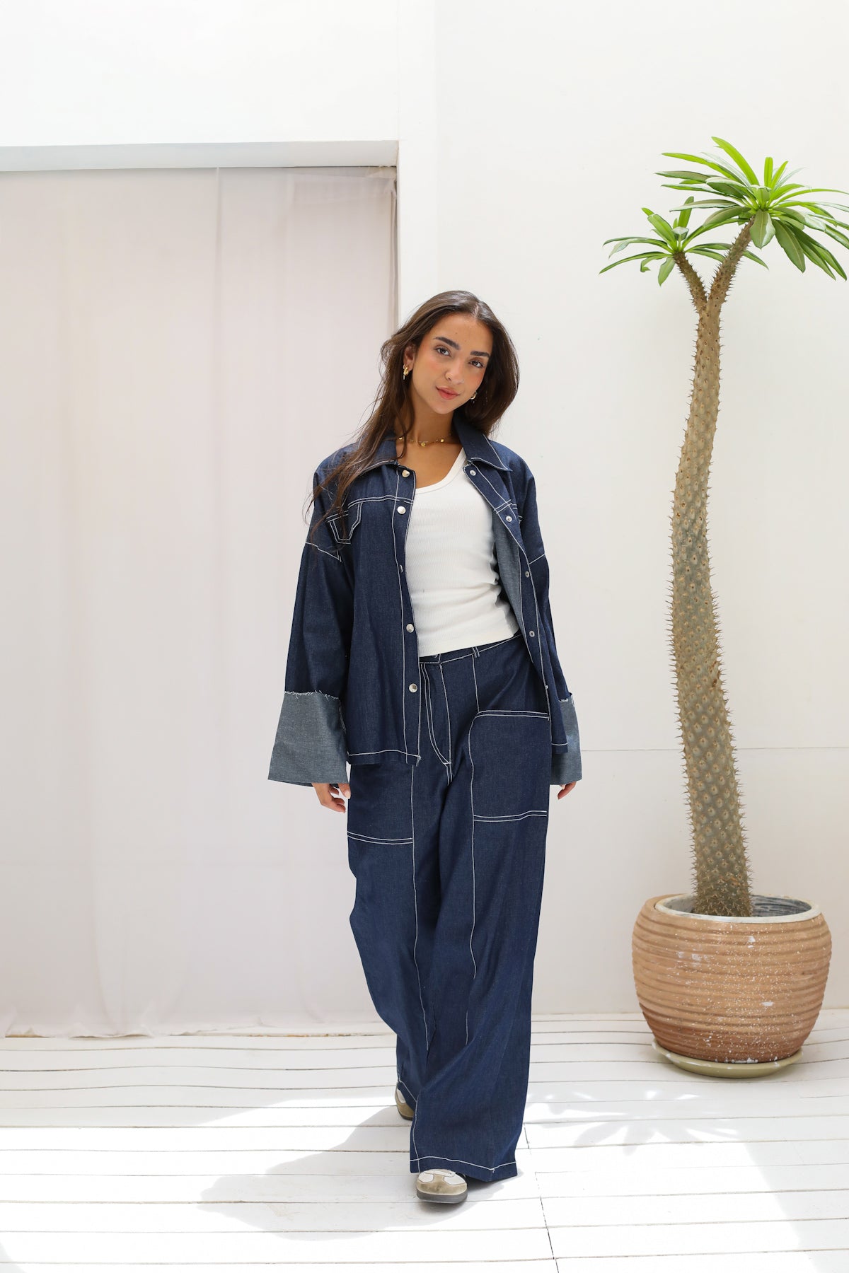 The Indigo Tailored Set