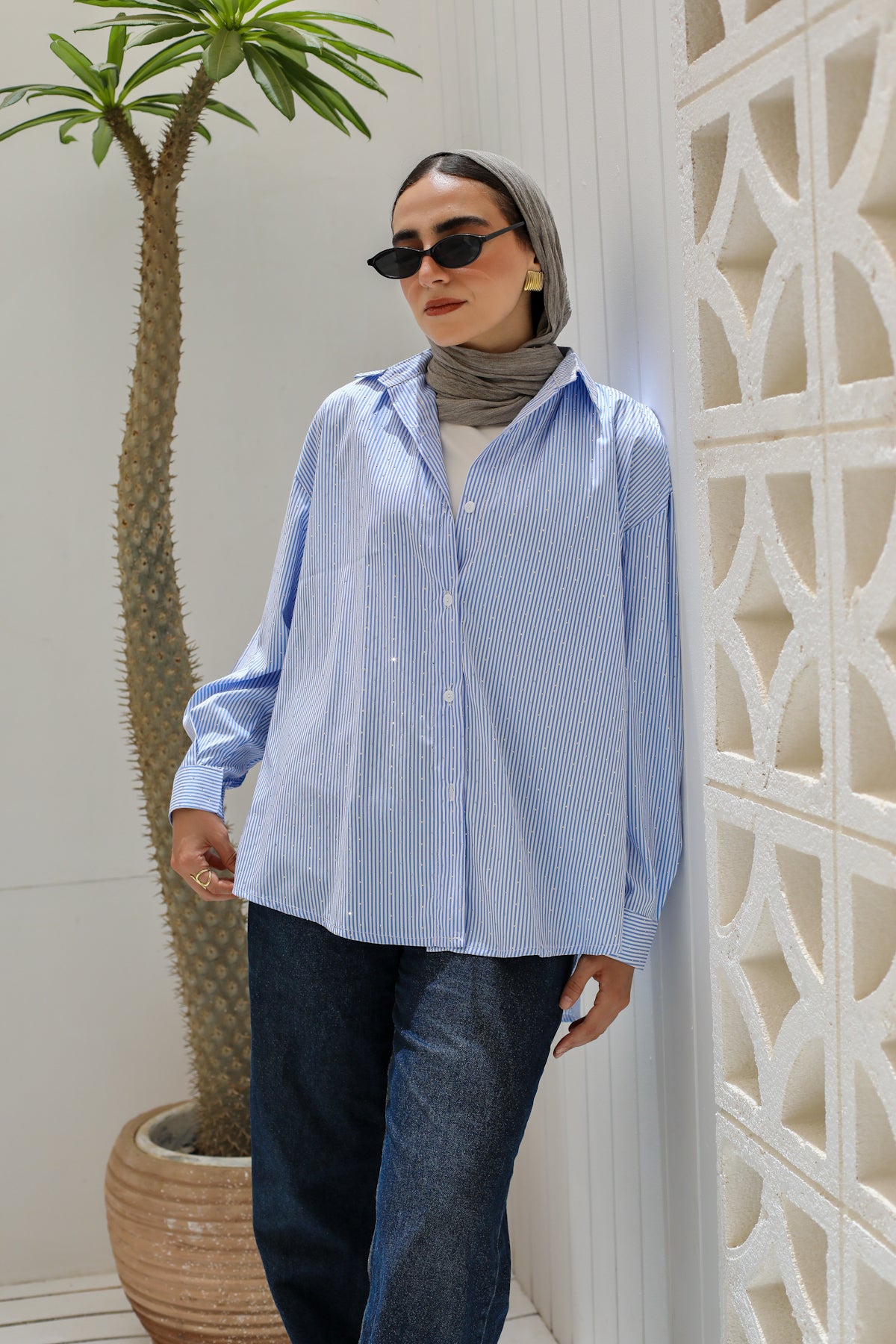 Stardust Stripe Shirt In Blue