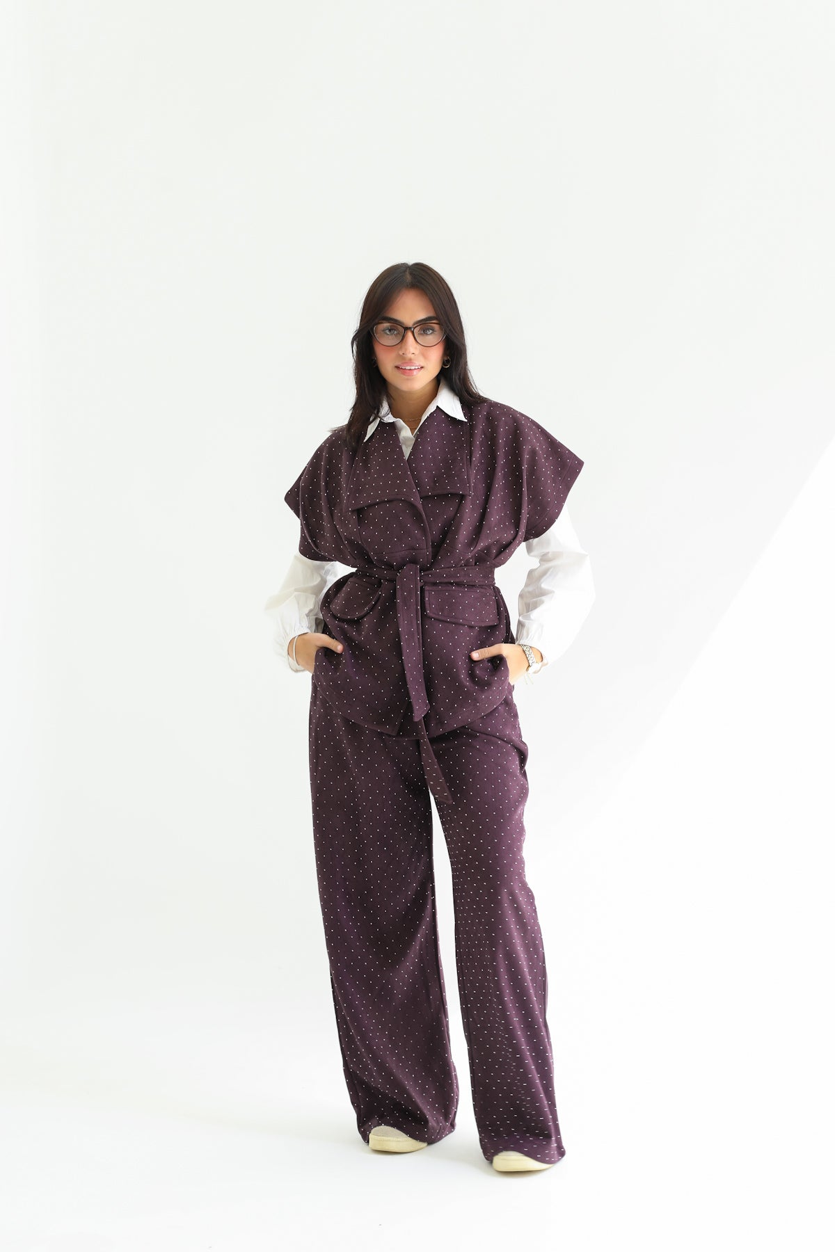 Galaxy set in violet