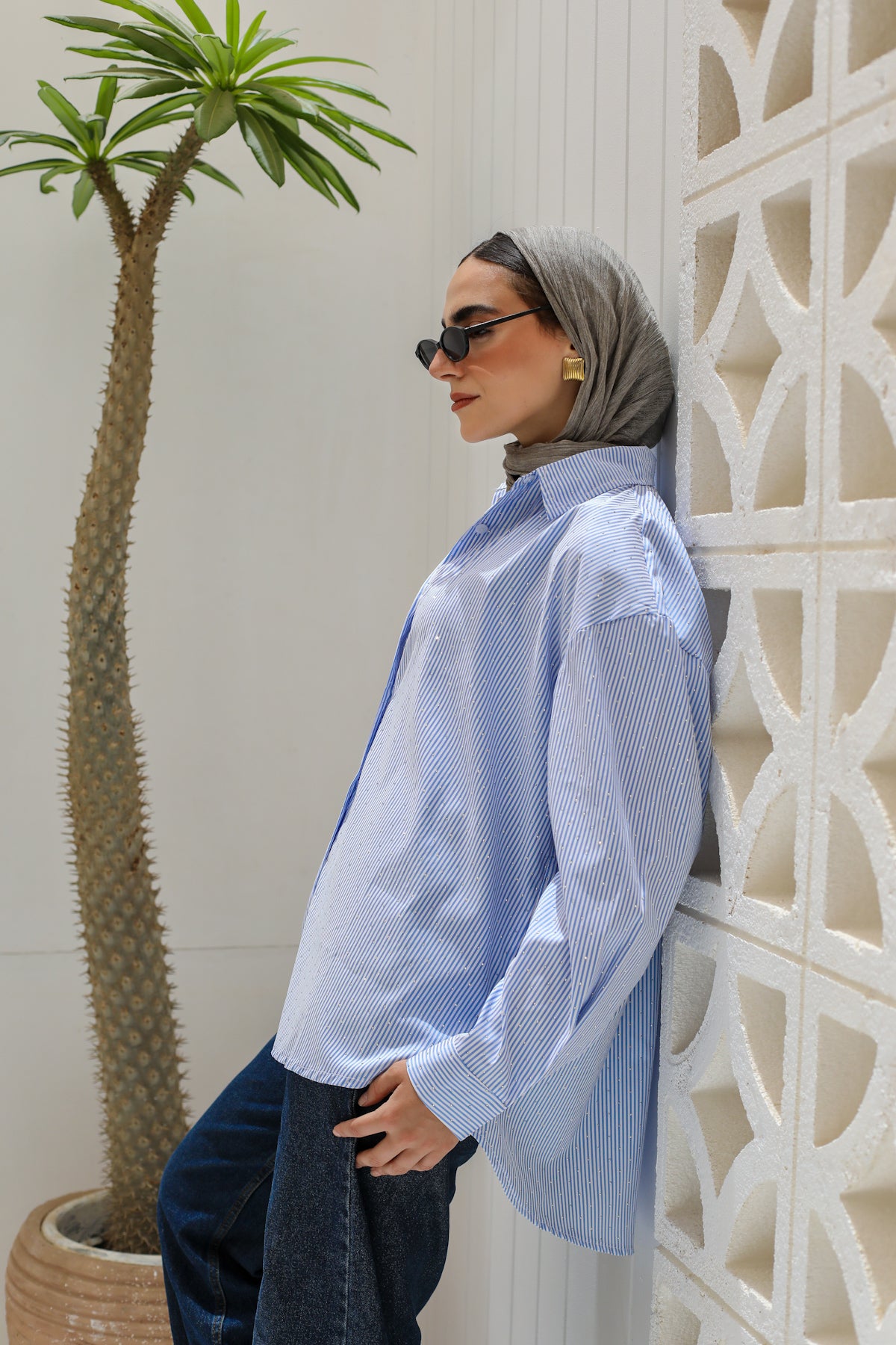 Stardust Stripe Shirt In Blue
