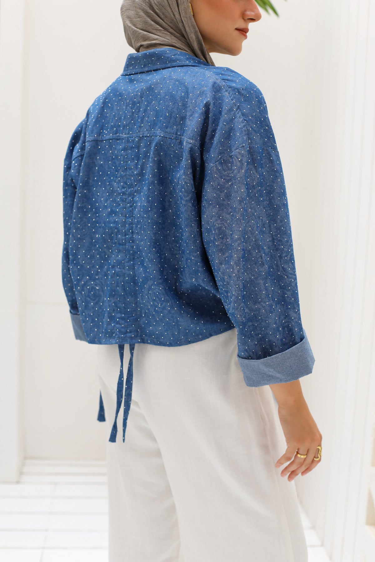 Denim glow shirt in dark blue