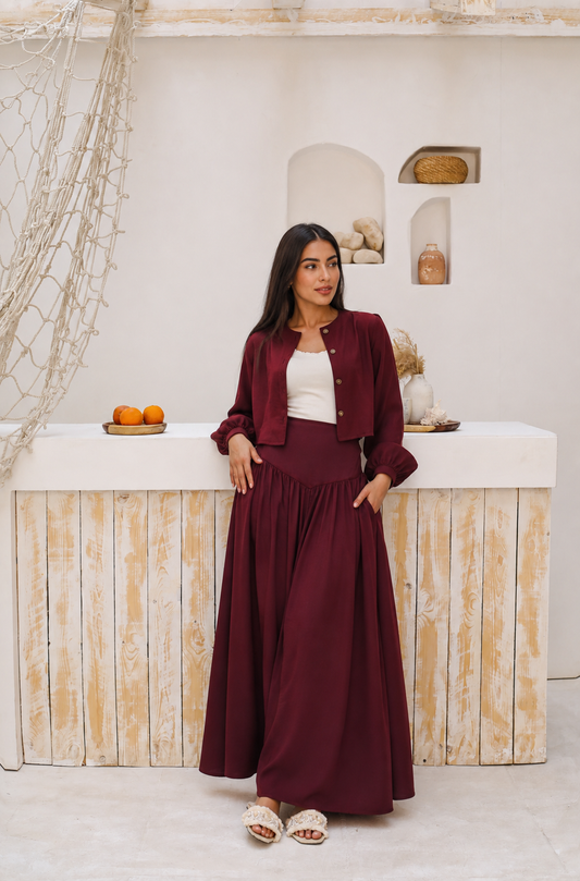 The Daydream set in Burgundy