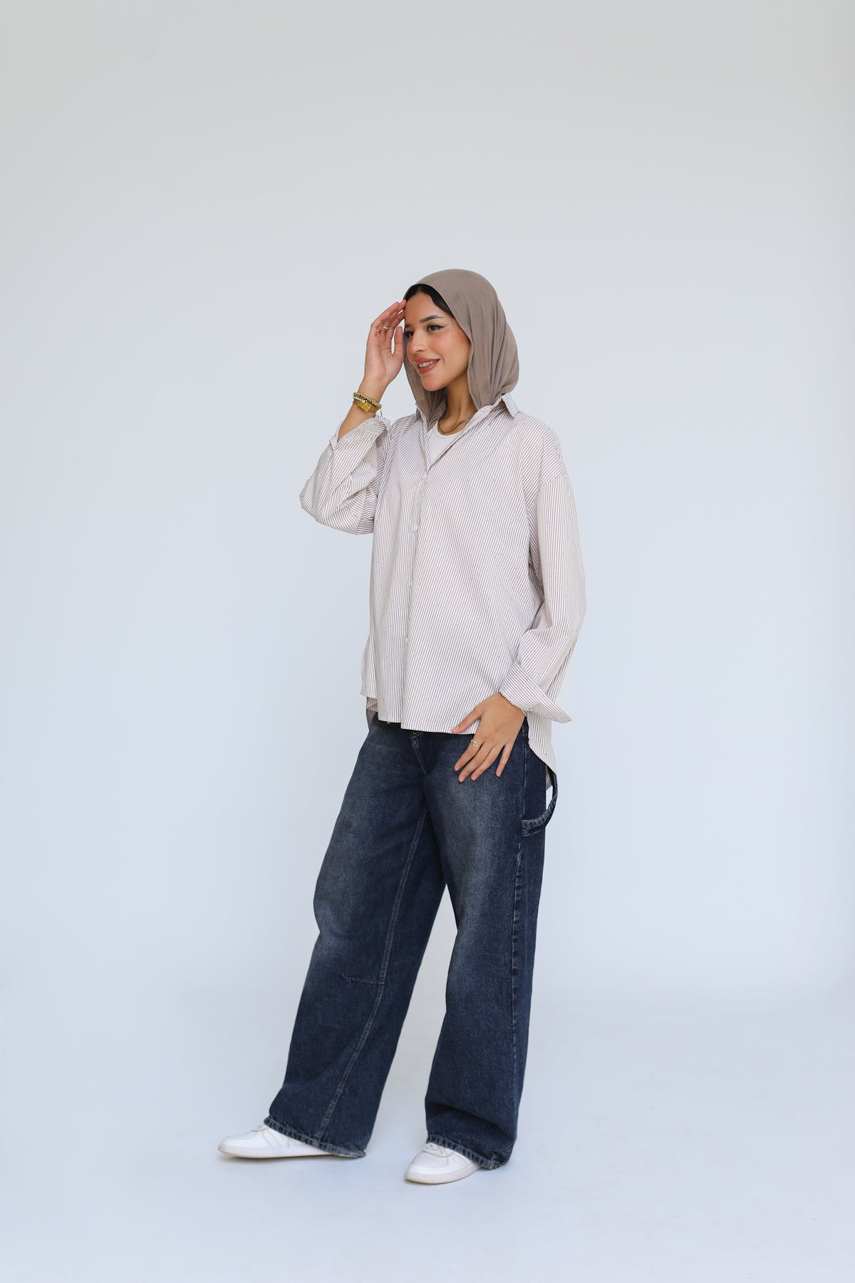 Stardust stripe shirt in beige