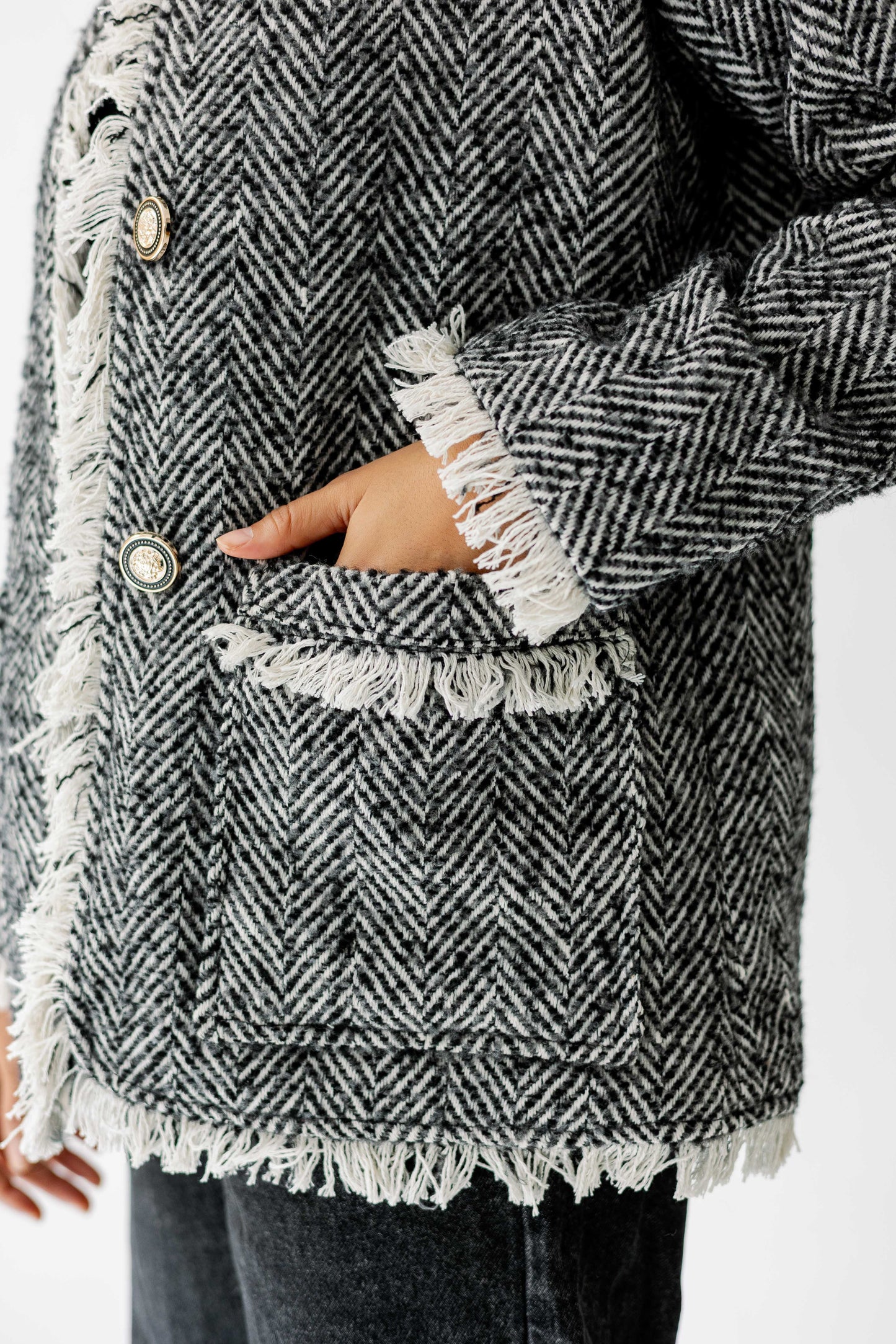 The Herringbone Fringe Jacket