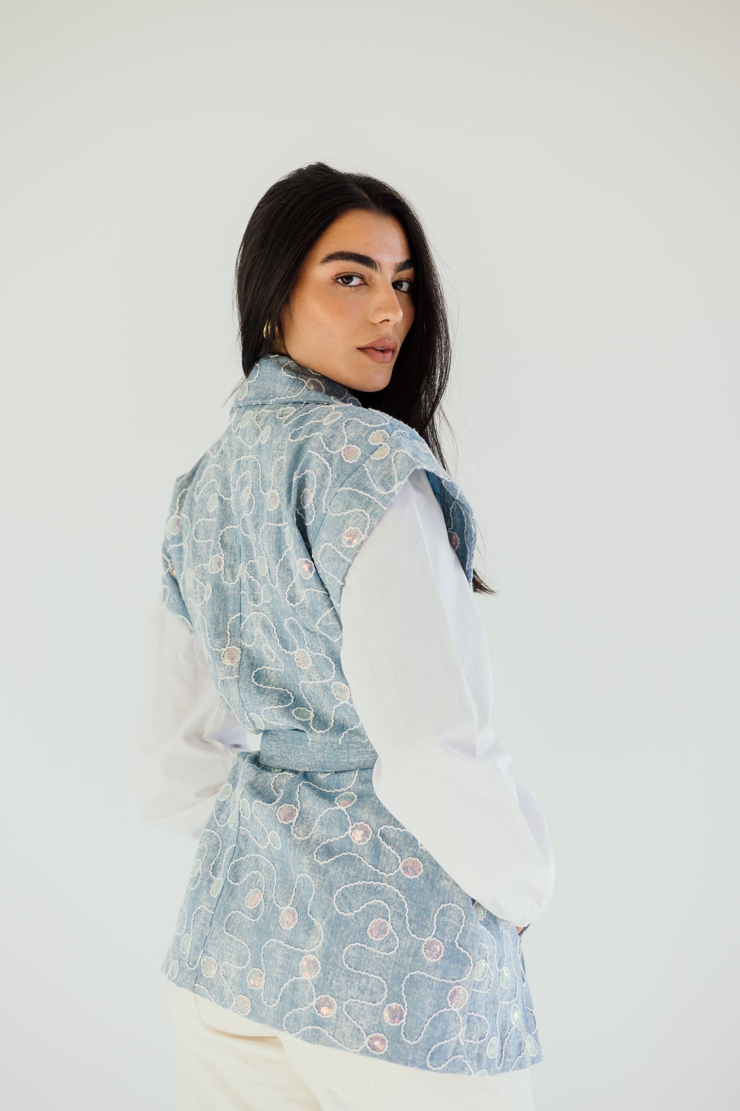Disco dreams denim vest