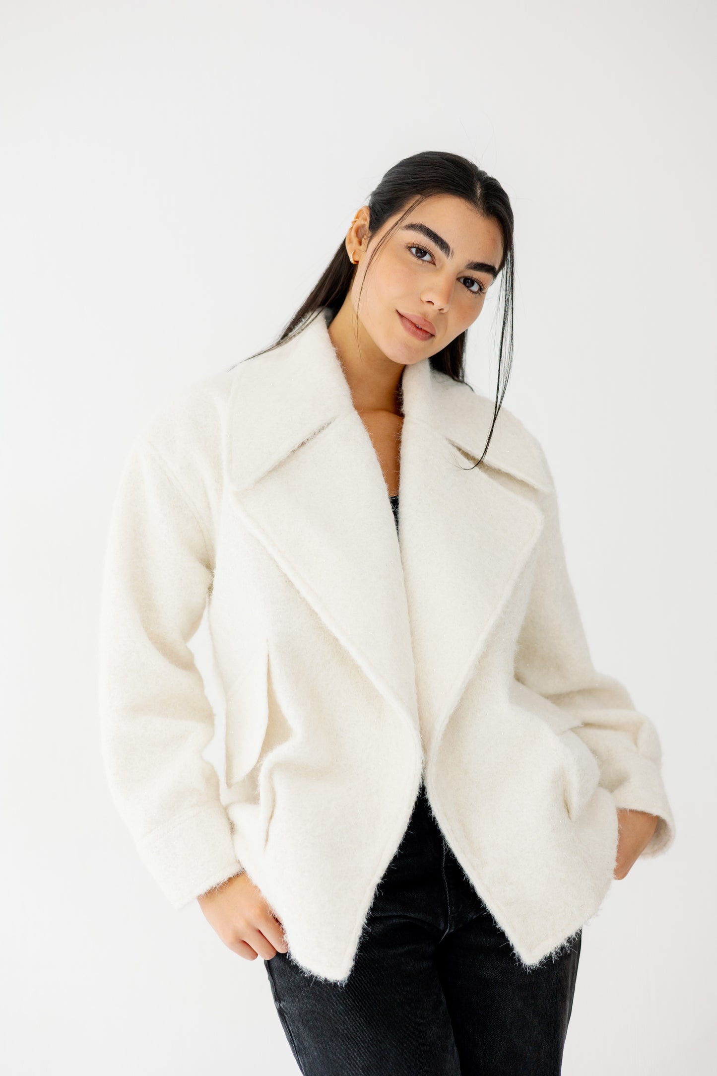 Everyday Elegance Coat in offwhite