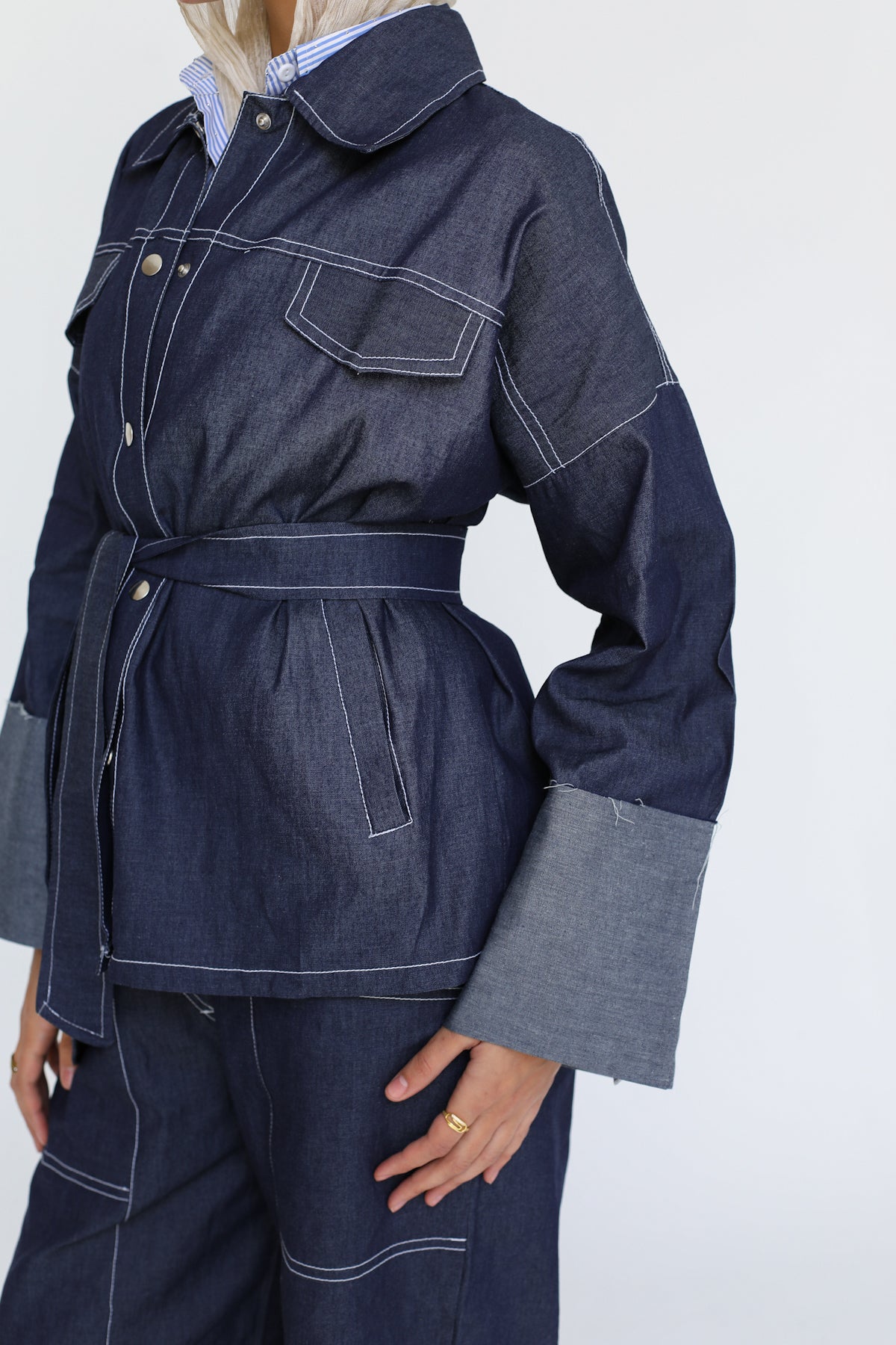 The Indigo Tailored Set