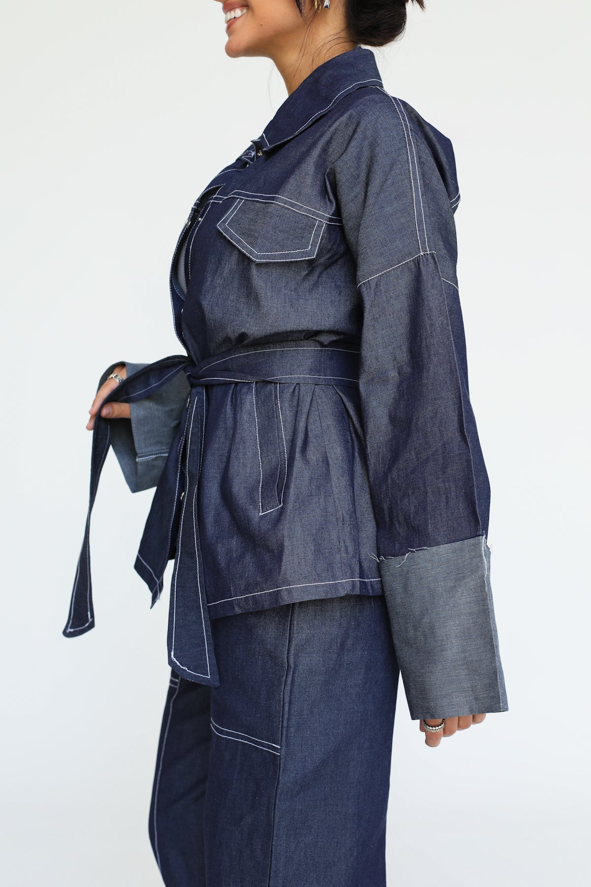 The Indigo Tailored Set