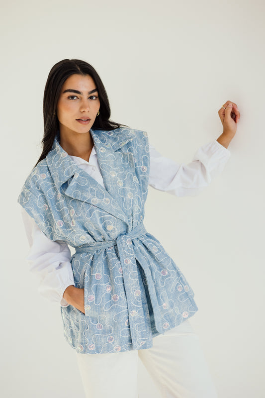 Disco dreams denim vest
