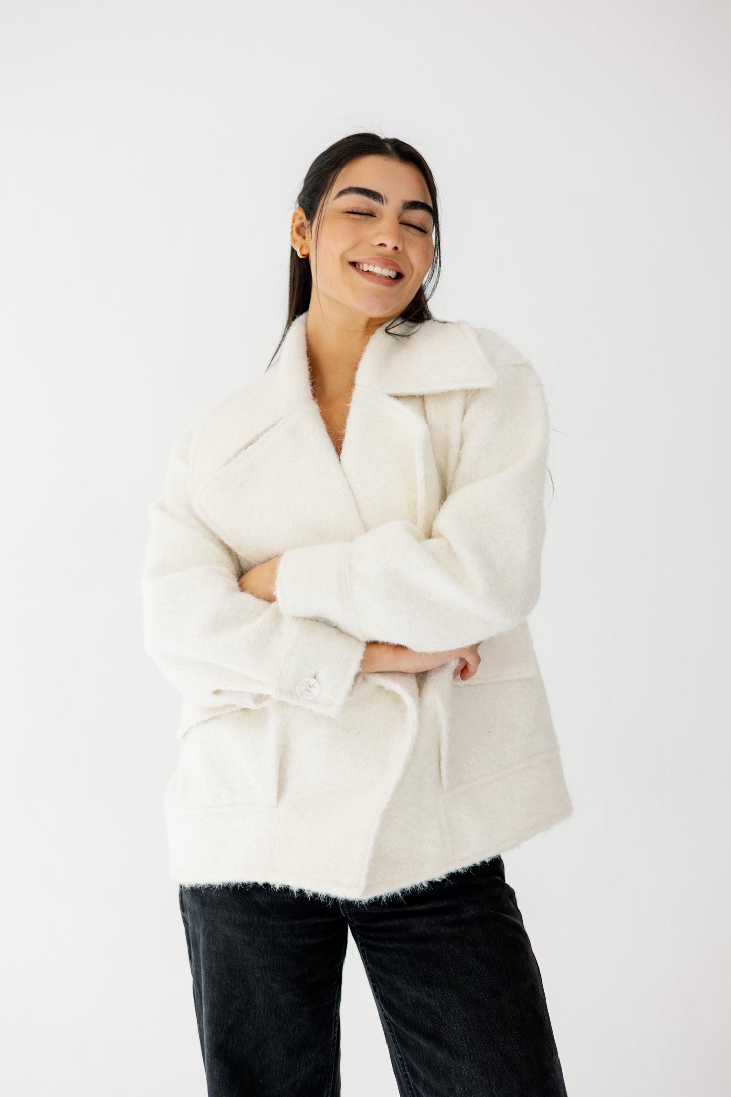 Everyday Elegance Coat in offwhite