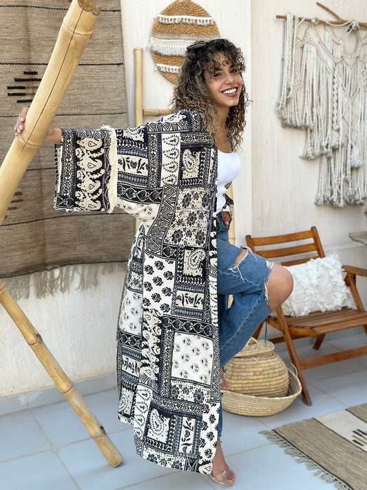 The patchwork art kimono