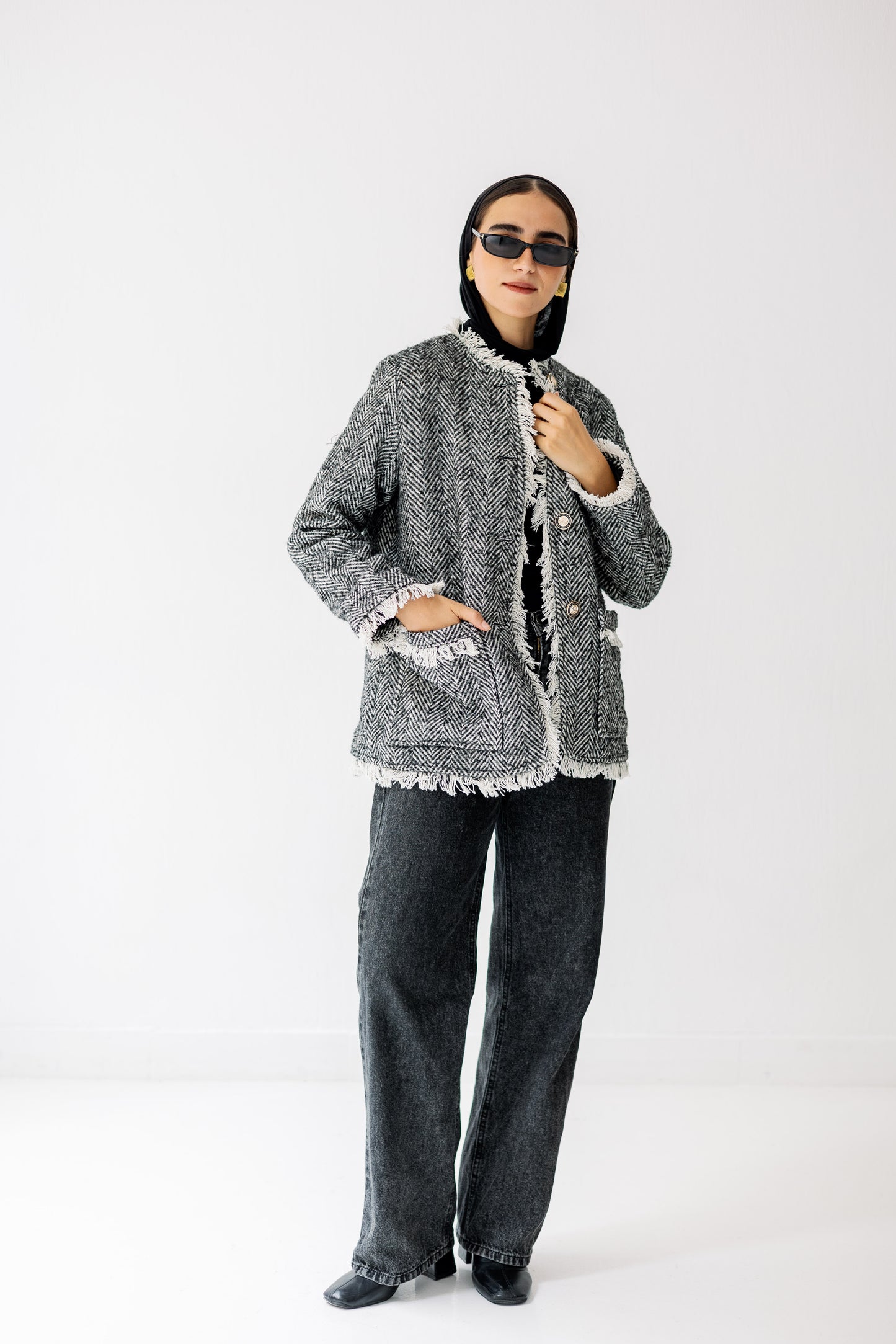 The Herringbone Fringe Jacket