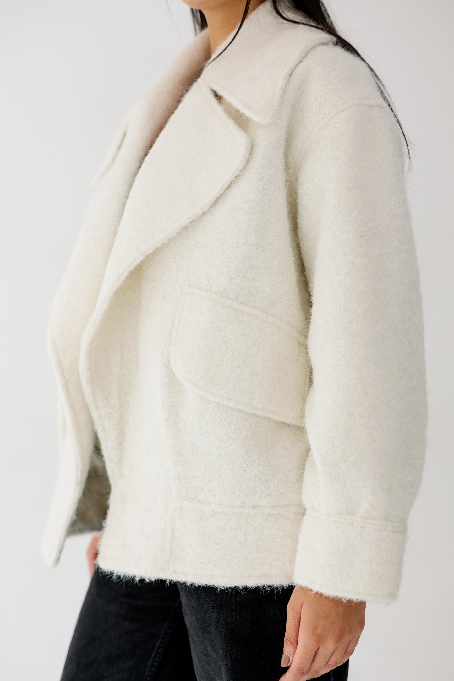 Everyday Elegance Coat in offwhite