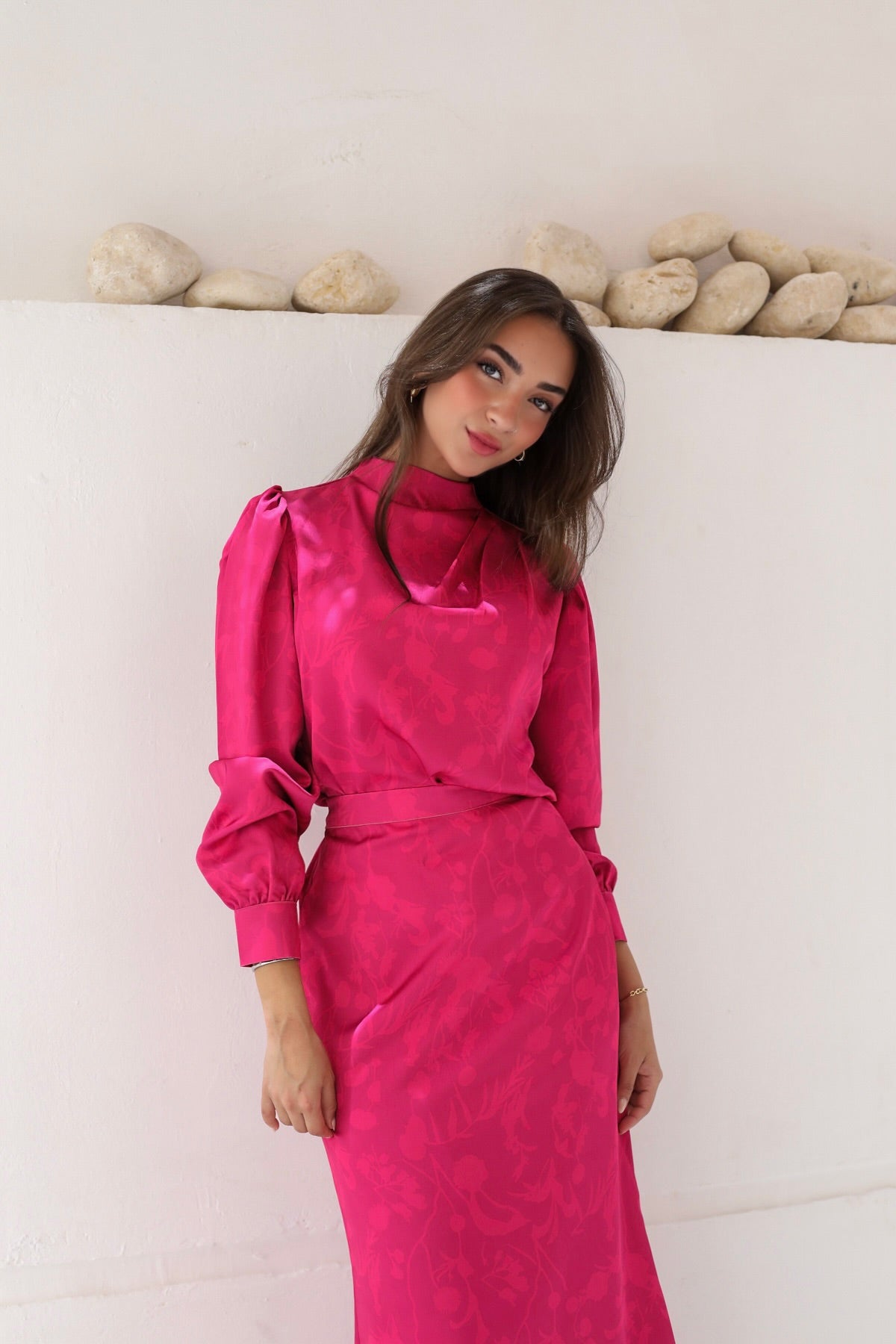 Princess glam set in Barbie pink