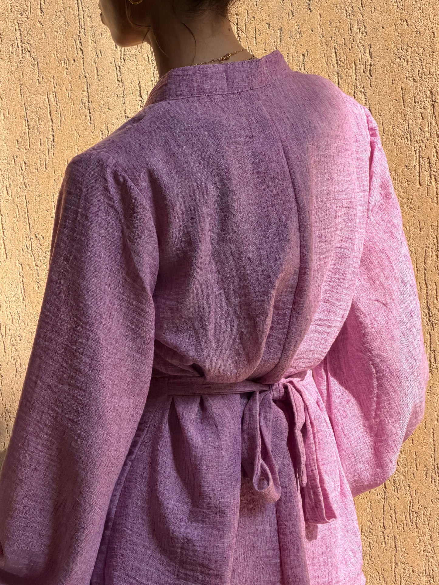 The knot set in mauve pink