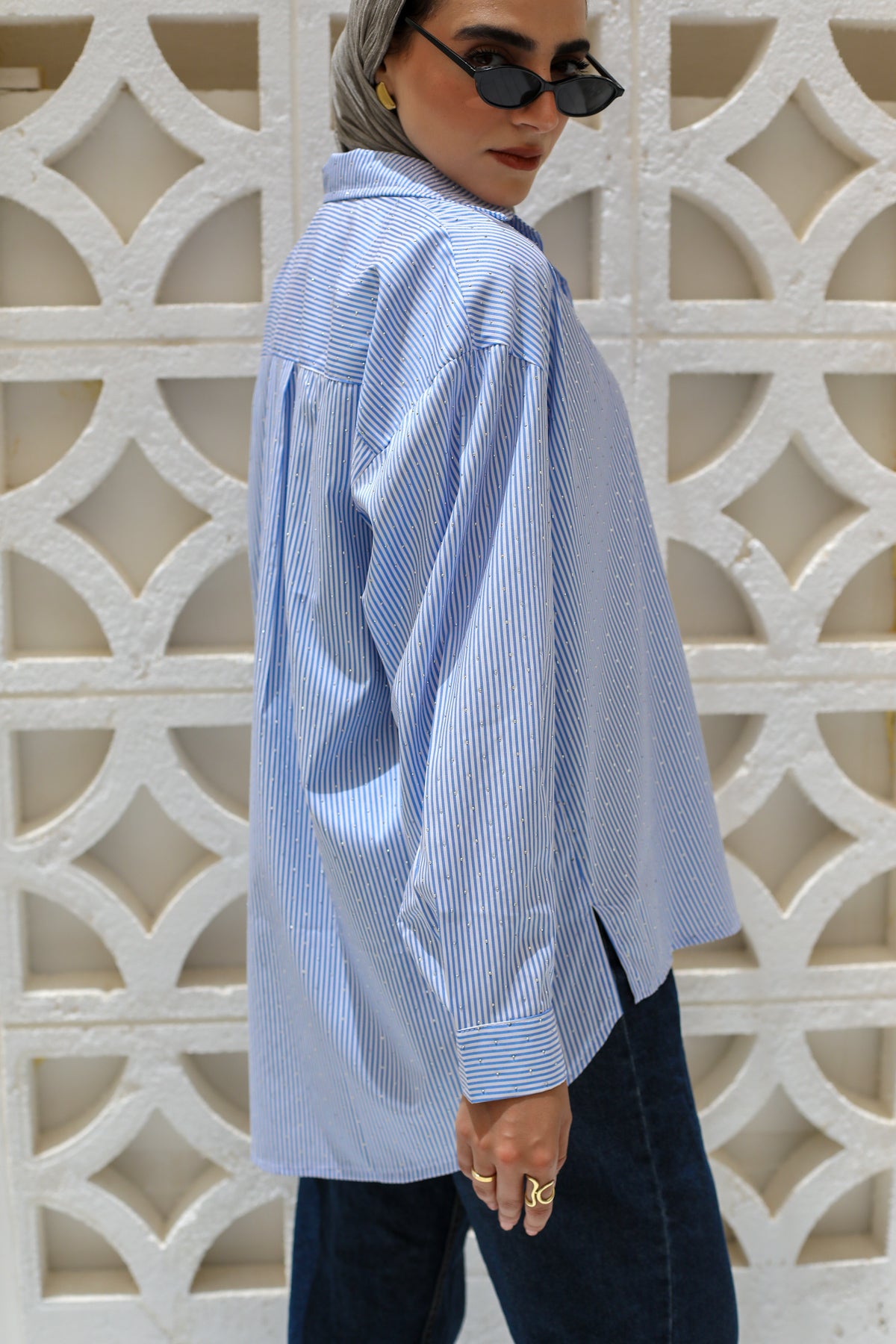 Stardust Stripe Shirt In Blue
