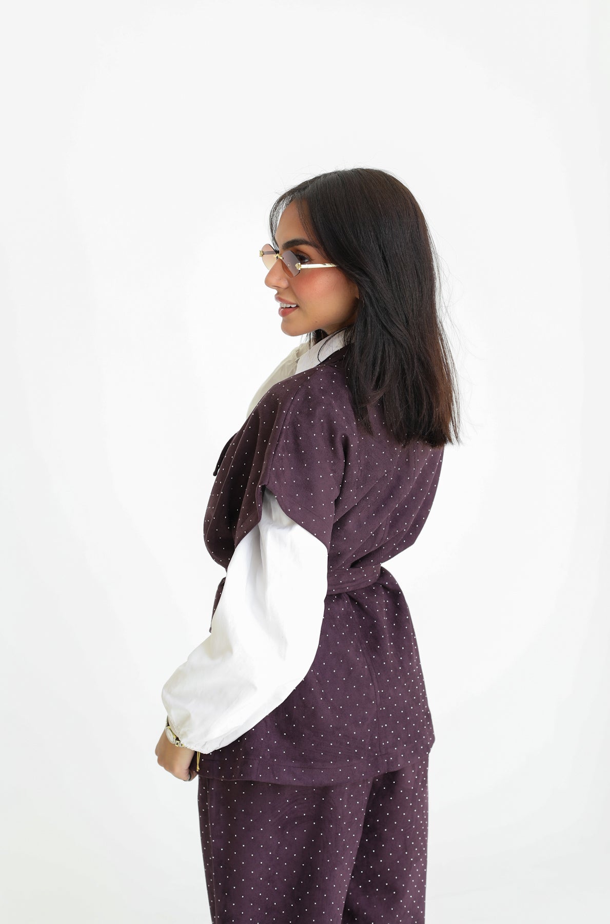 Galaxy set in violet