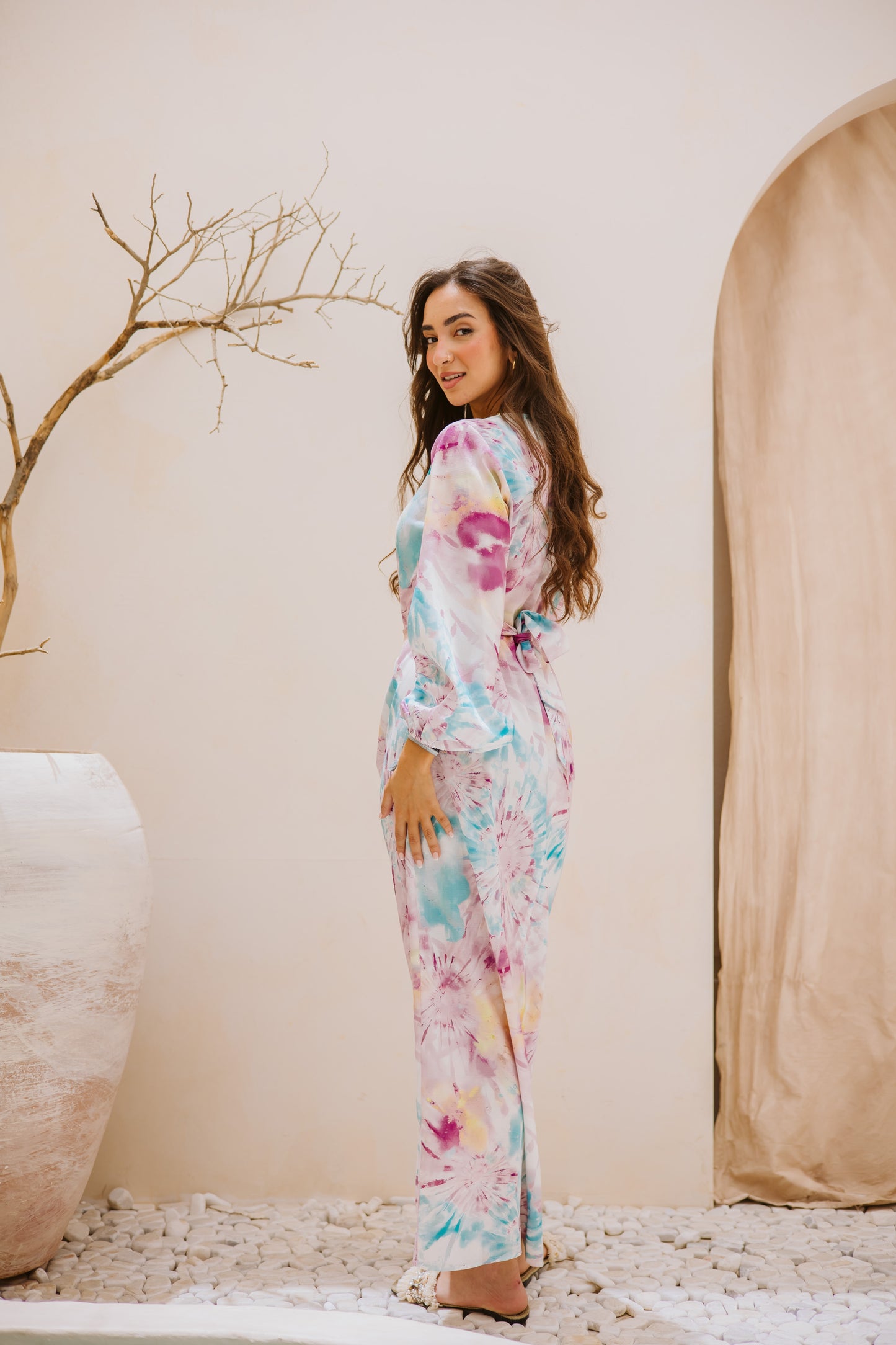 Splash knot dress