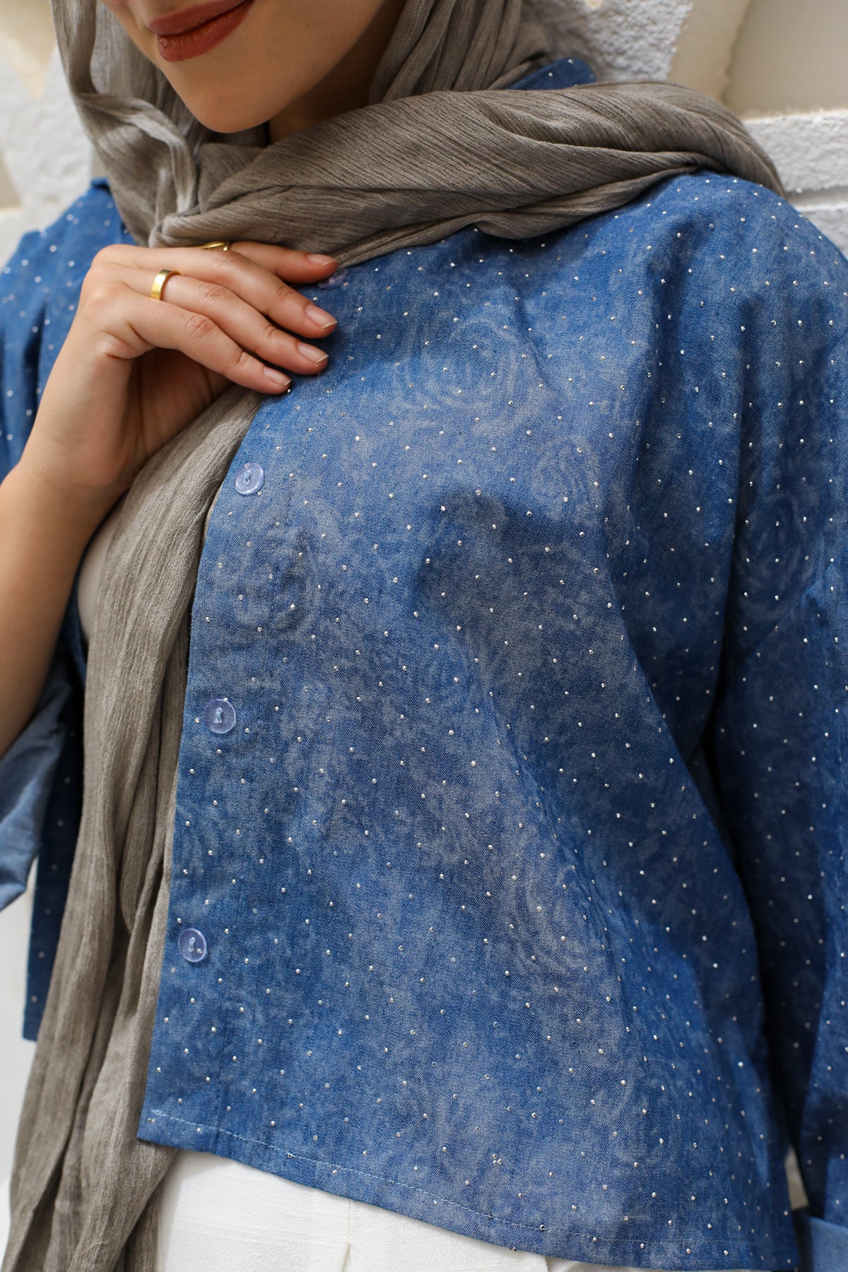 Denim glow shirt in dark blue