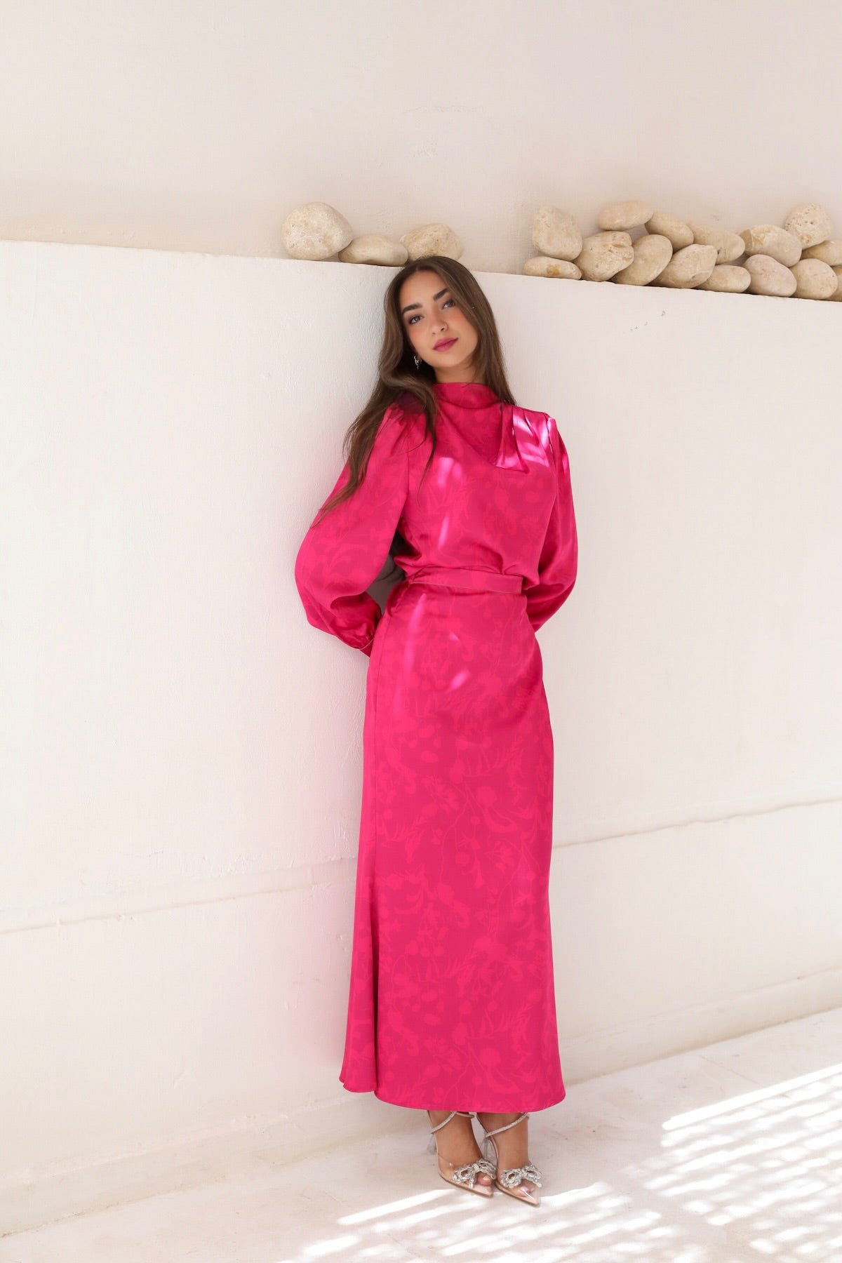 Princess glam set in Barbie pink