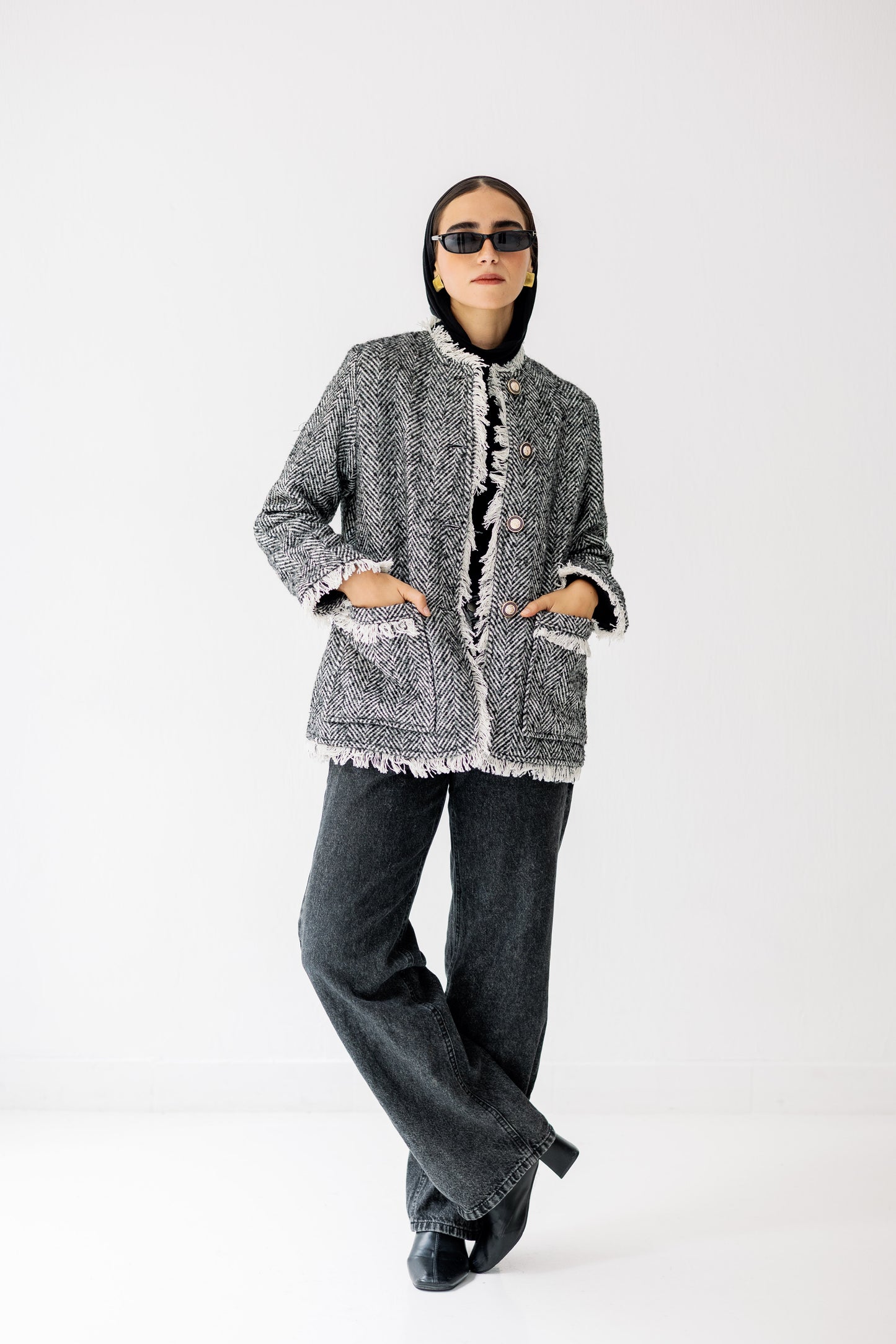 The Herringbone Fringe Jacket