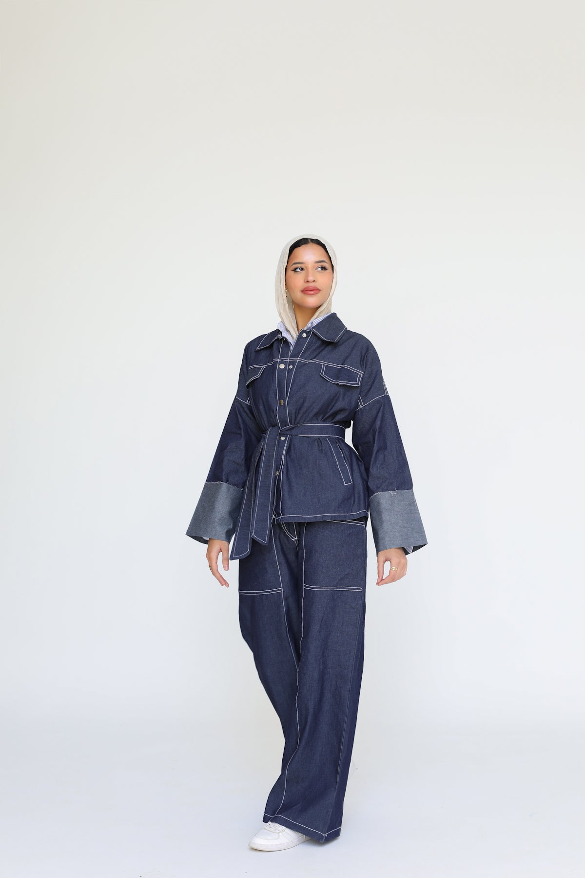 The Indigo Tailored Set